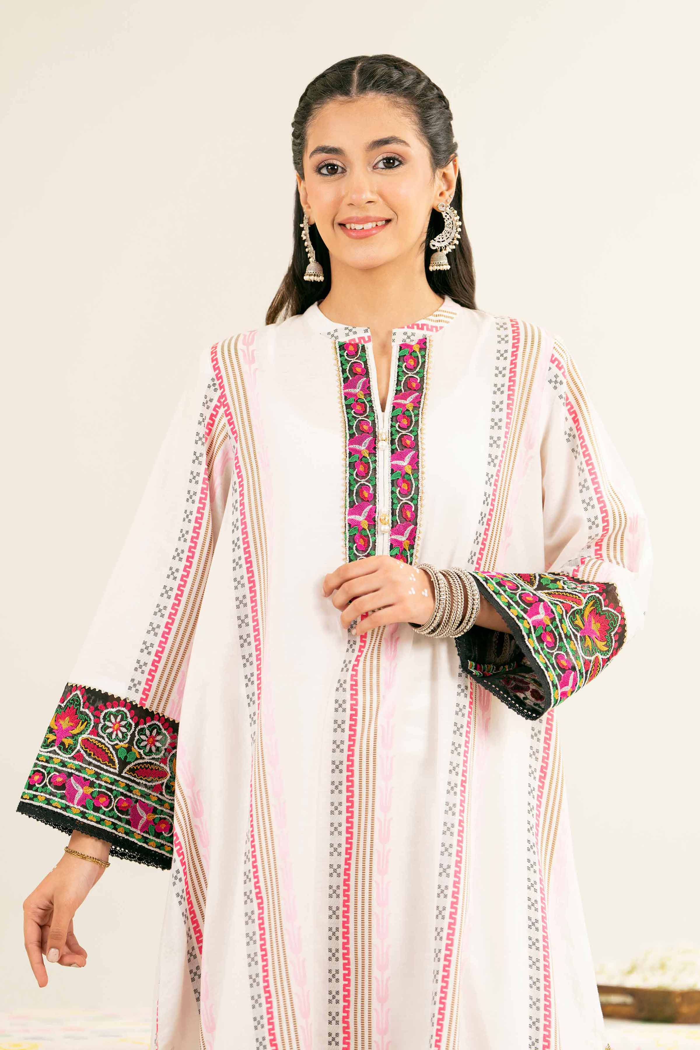 NishatUK - Multi Embroidered Jacquard 1-piece ready to wear Shirt