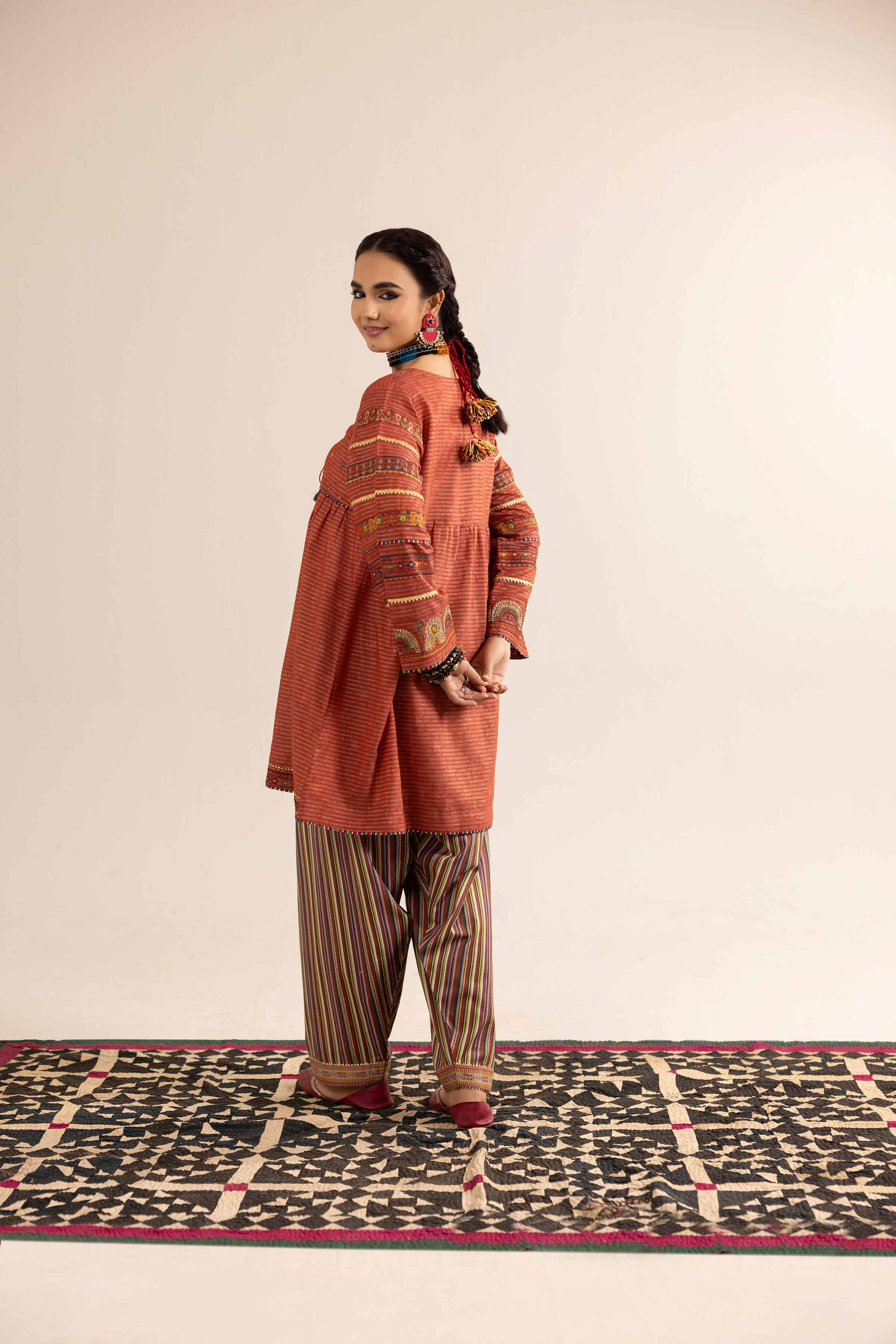 Nishat UK - 2 Piece - Printed Embroidered Suit - PE25-95
