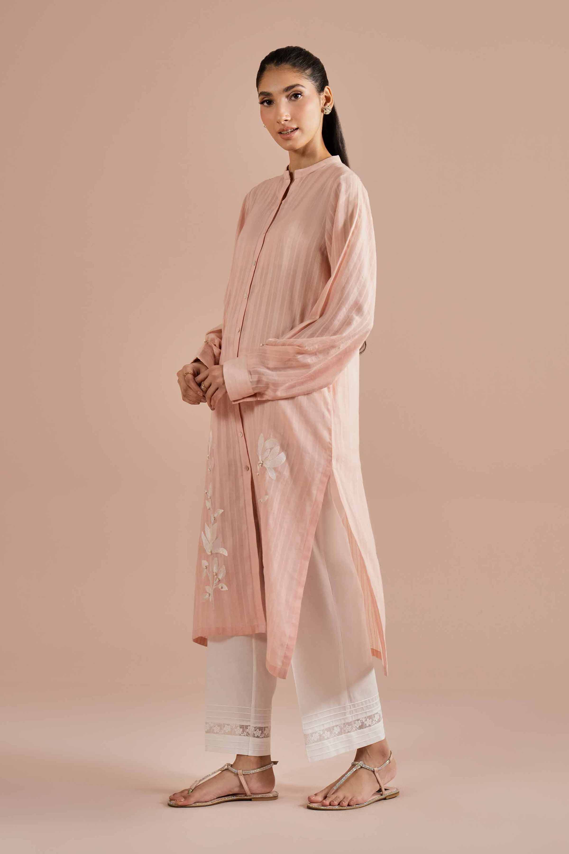 Embroidered Shirt - PE26-08 for Women - Pret Collection | Nishat | Shop Online