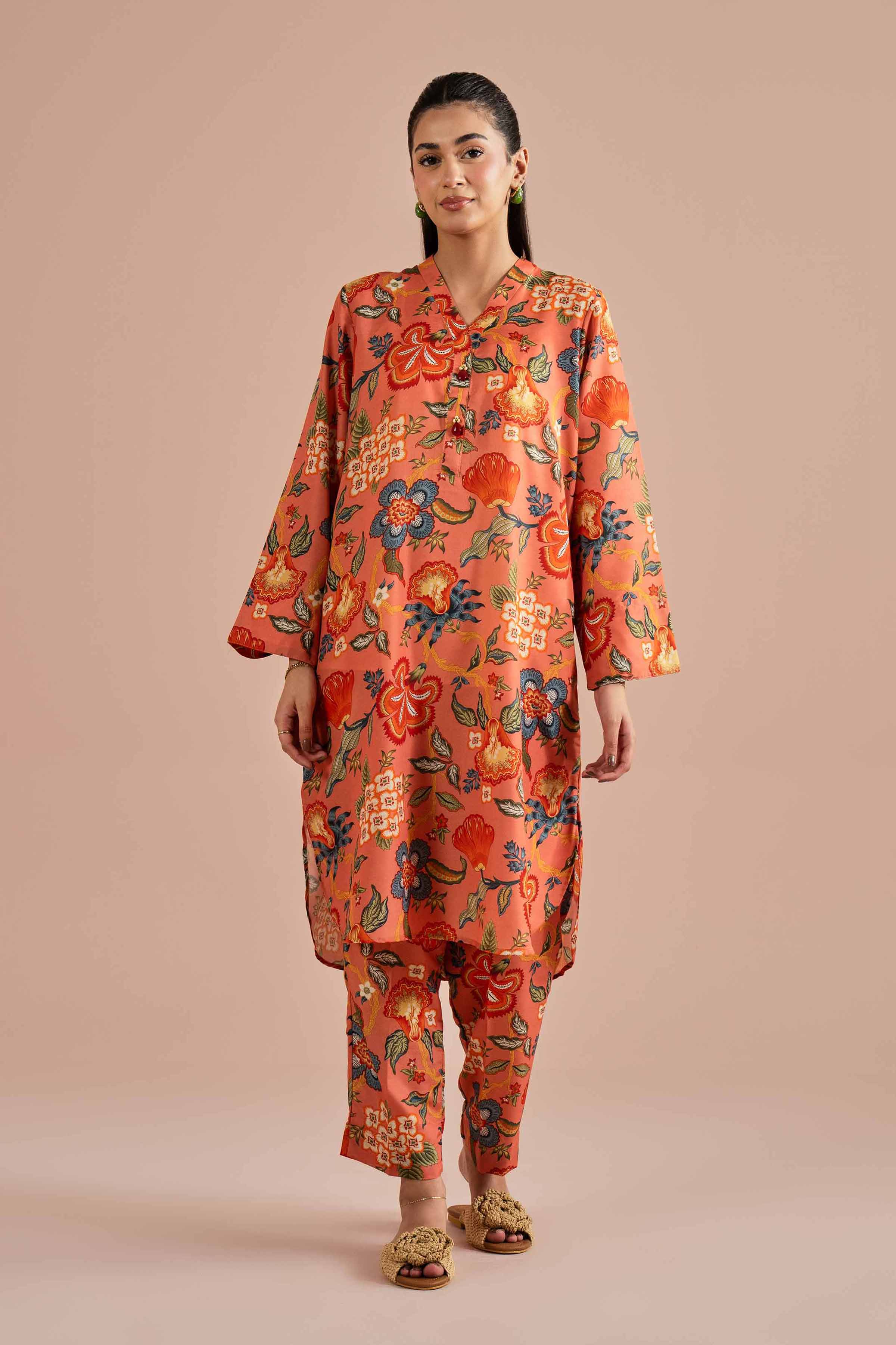 2 Piece - Printed Suit - PE26-11 for Women - Pret Collection | Nishat | Shop Online