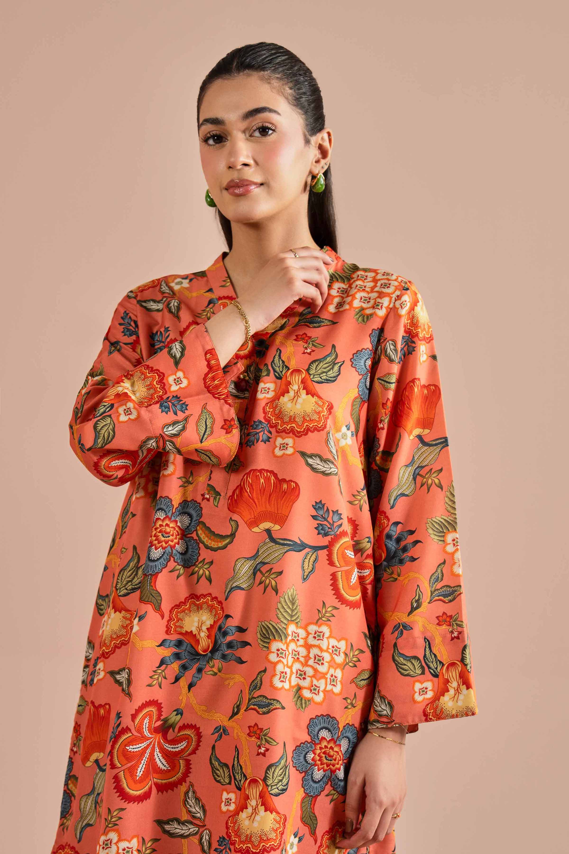 2 Piece - Printed Suit - PE26-11 for Women - Pret Collection | Nishat | Shop Online