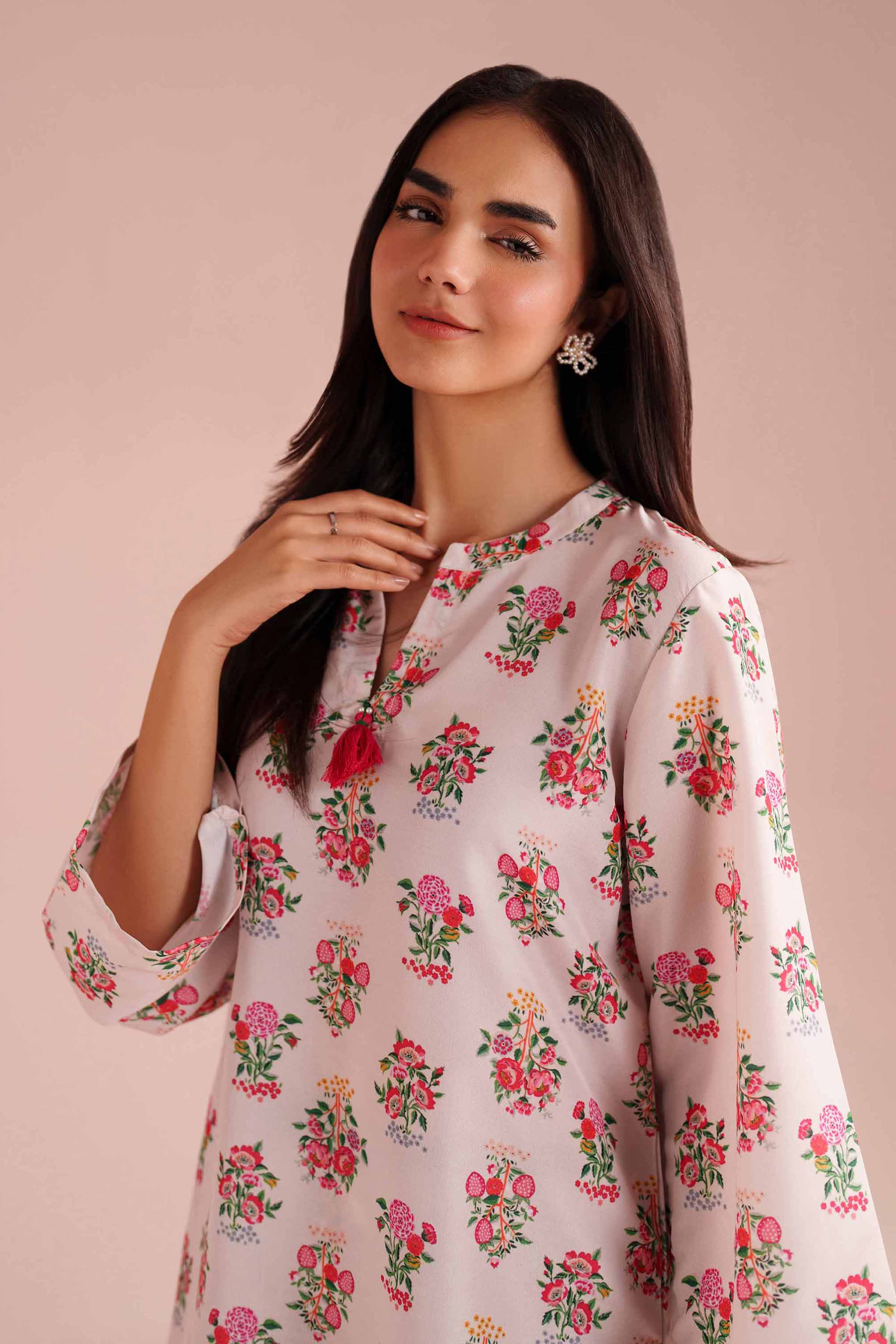 NishatUK - Pink Printed Lawn 2-piece ready to wear Dress
