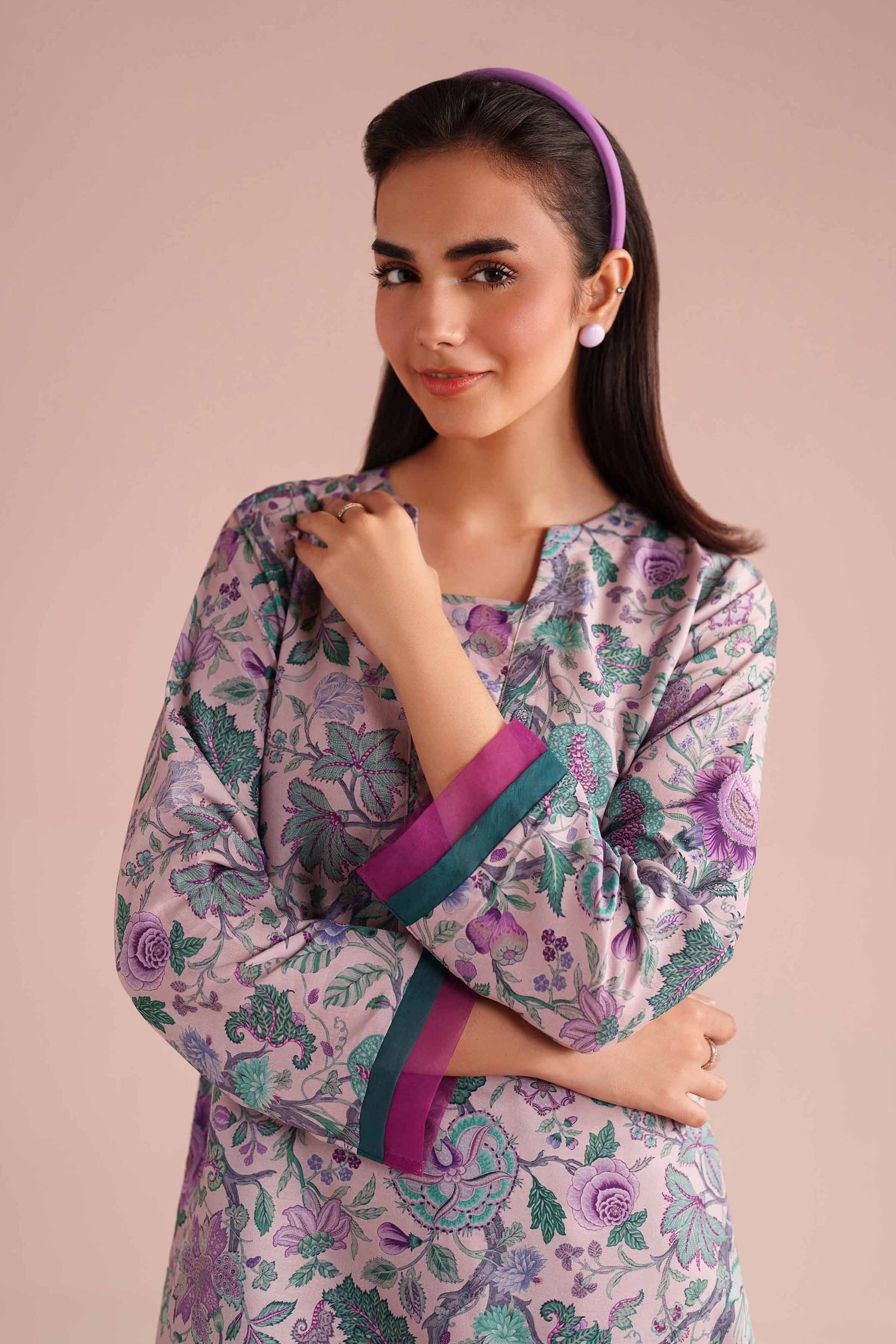 NishatUK - Multi Printed Lawn 2-piece ready to wear Dress