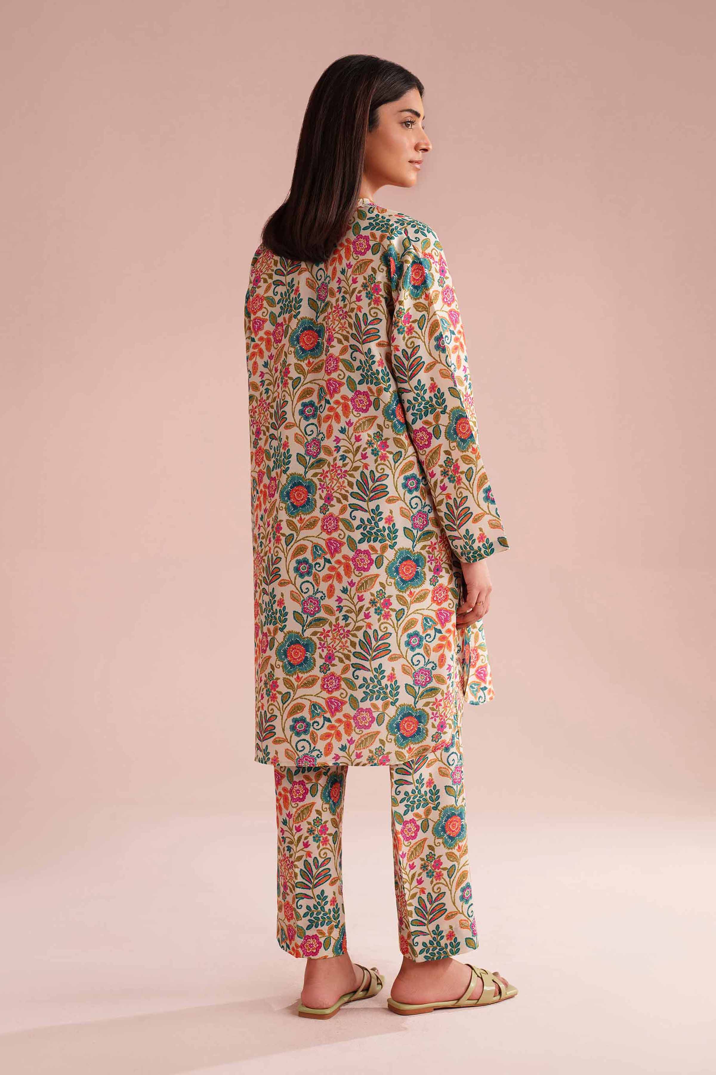 NishatUK - Multi Printed Lawn 2-piece ready to wear Dress