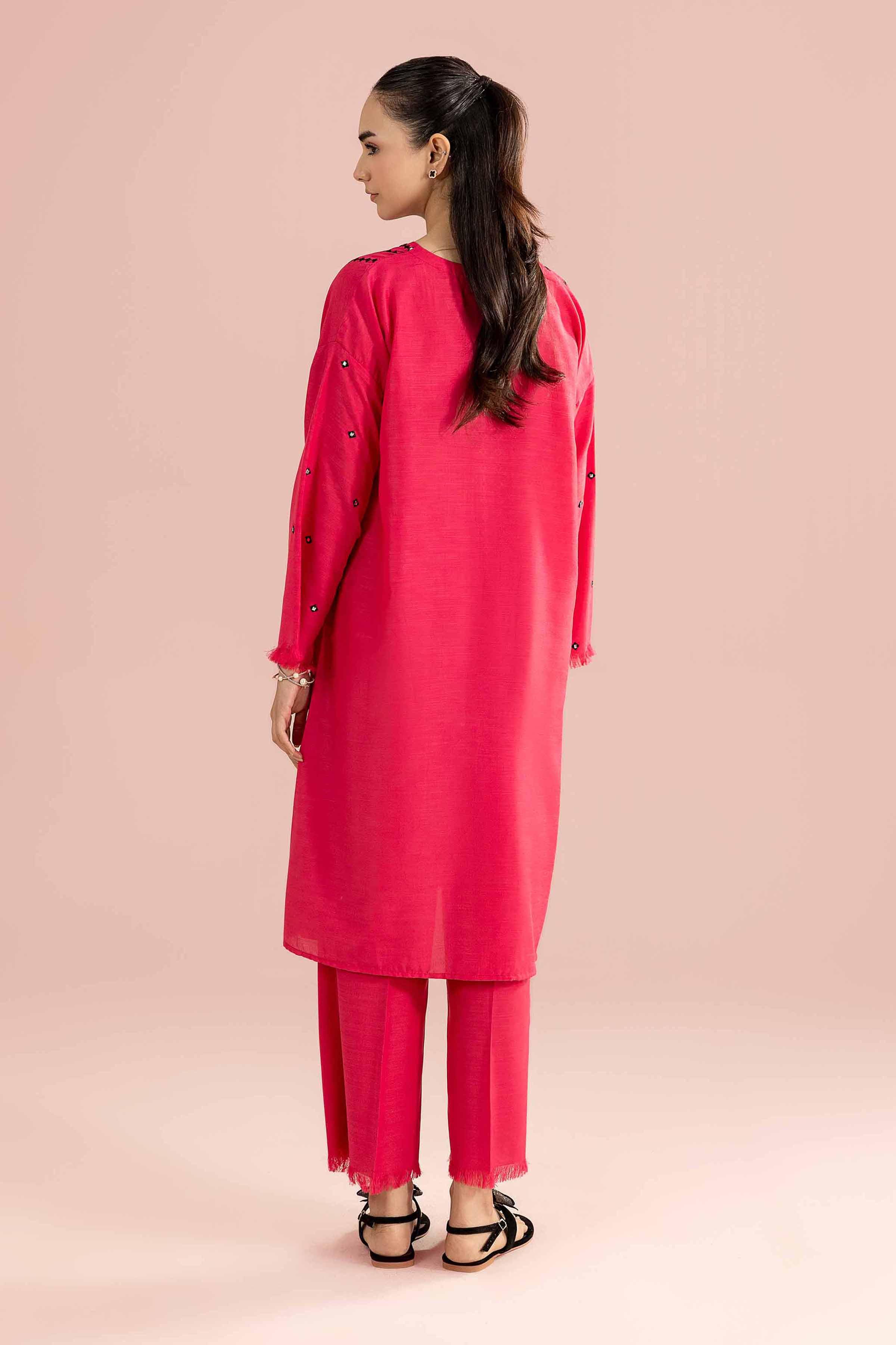 NishatUK - Pink Embroidered Lawn 2-piece ready to wear Dress