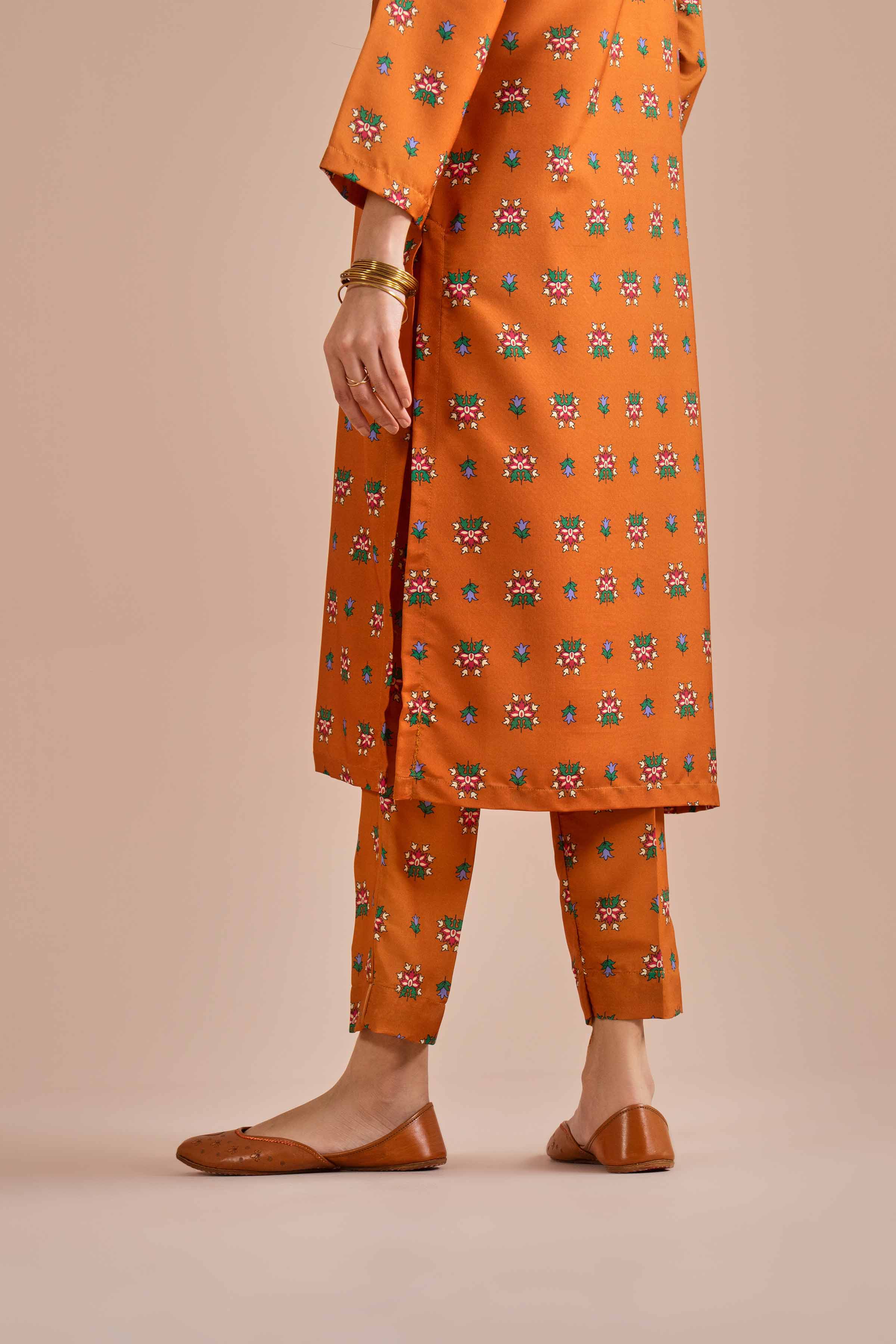 NishatUK - Yellow Printed Lawn 2-piece ready to wear Dress