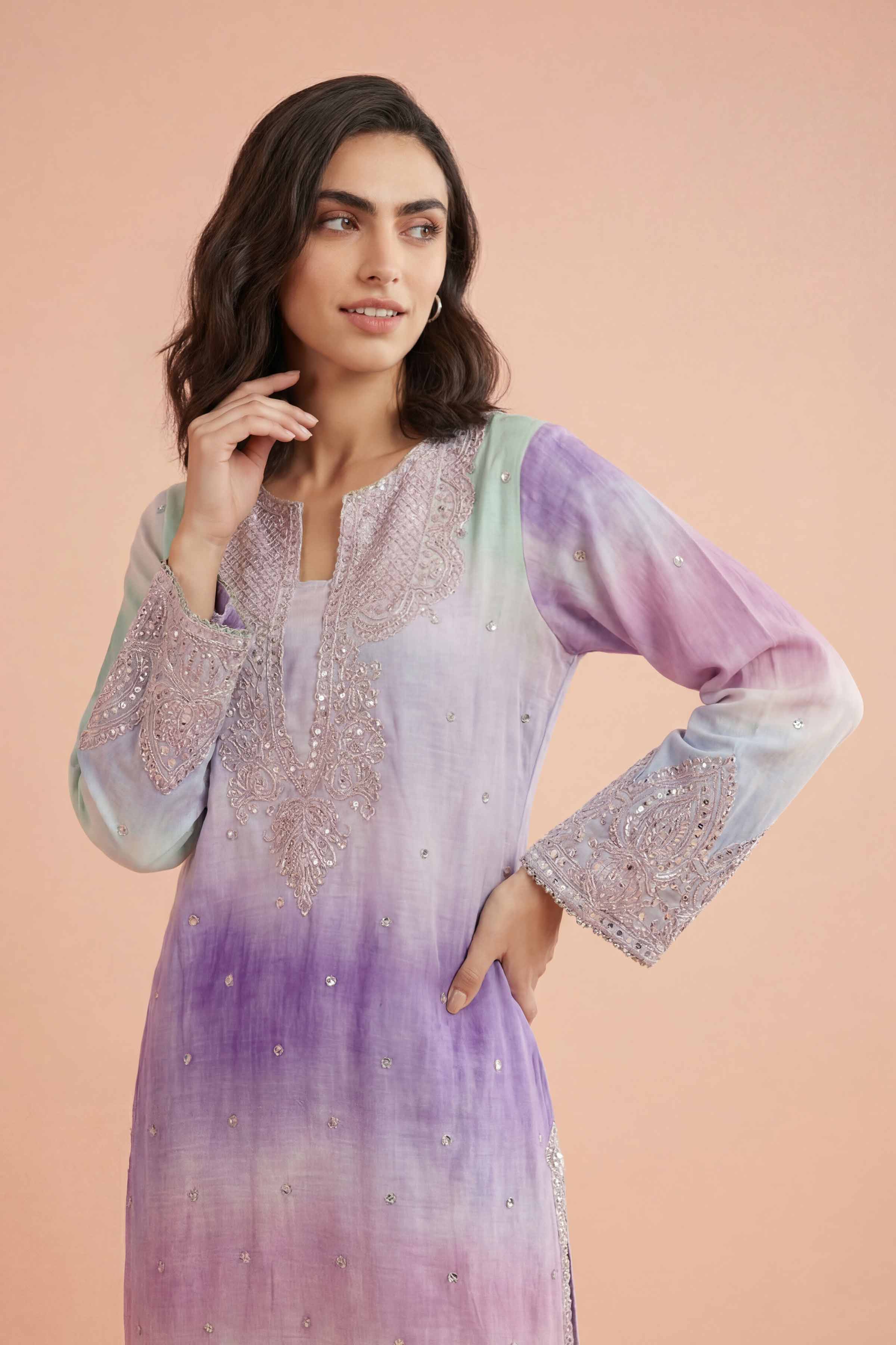 NishatUK - Multi Embroidered Jacquard 2-piece ready to wear Dress