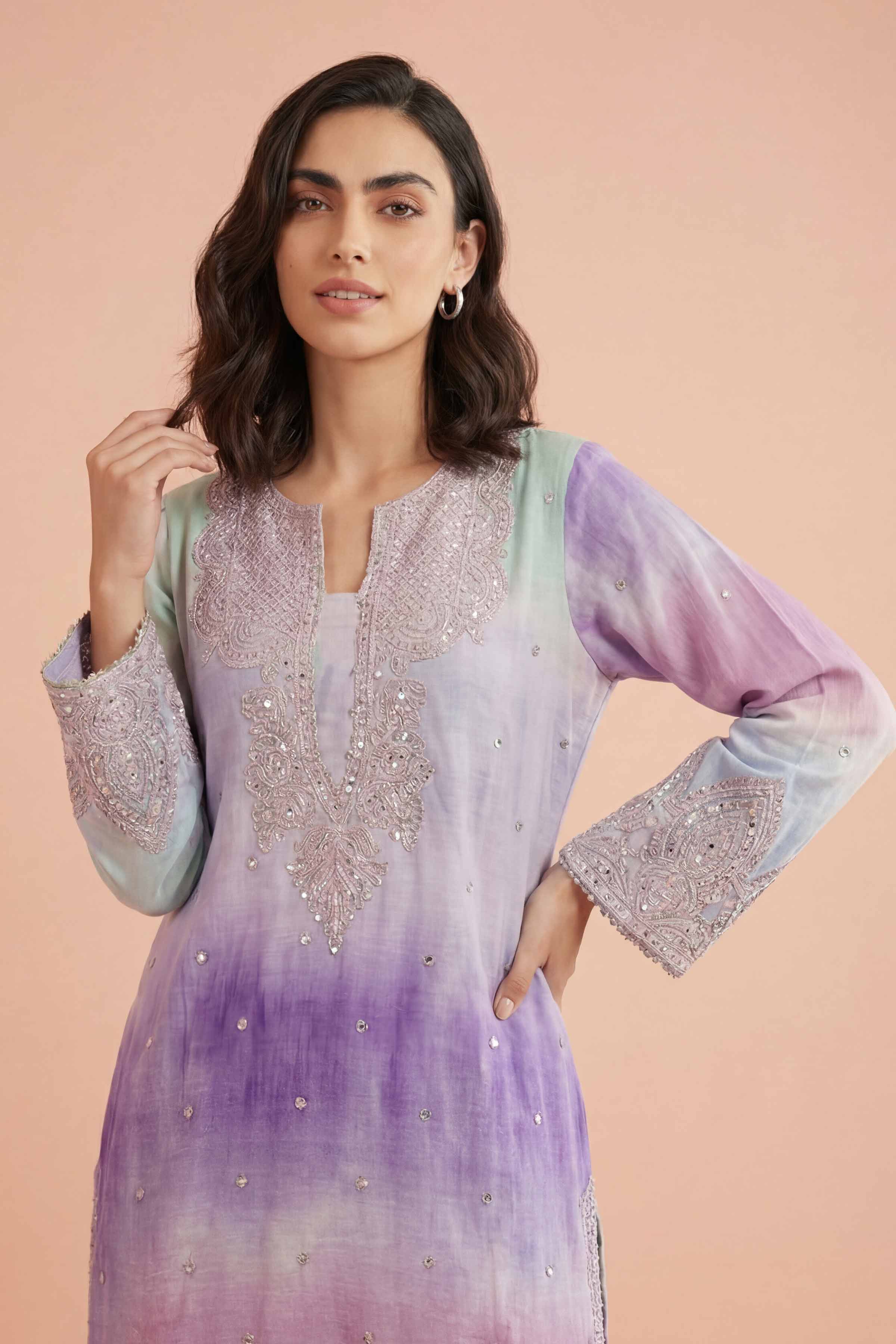 NishatUK - Multi Embroidered Jacquard 2-piece ready to wear Dress