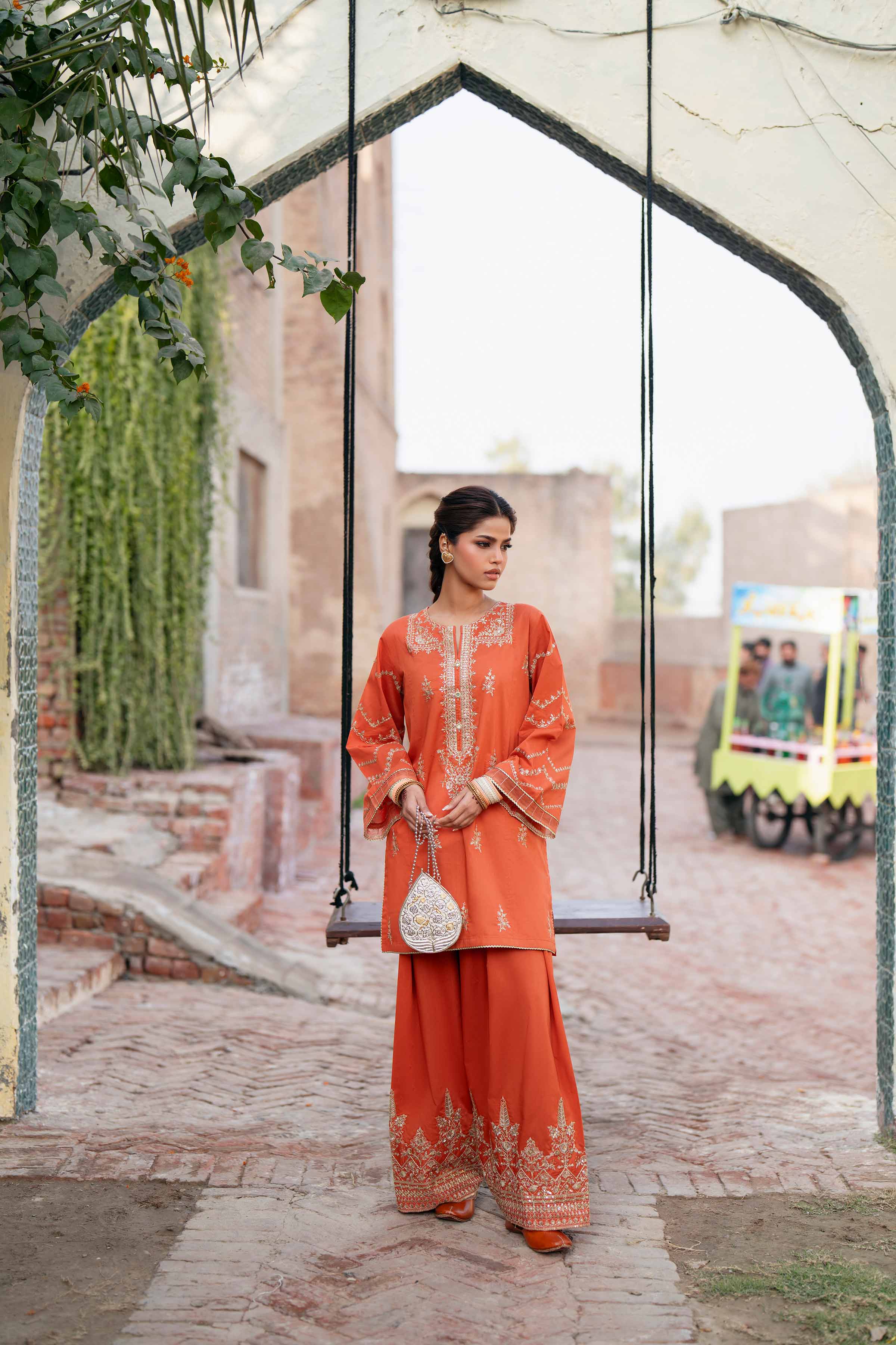 2 Piece - Embroidered Suit - PE26-243