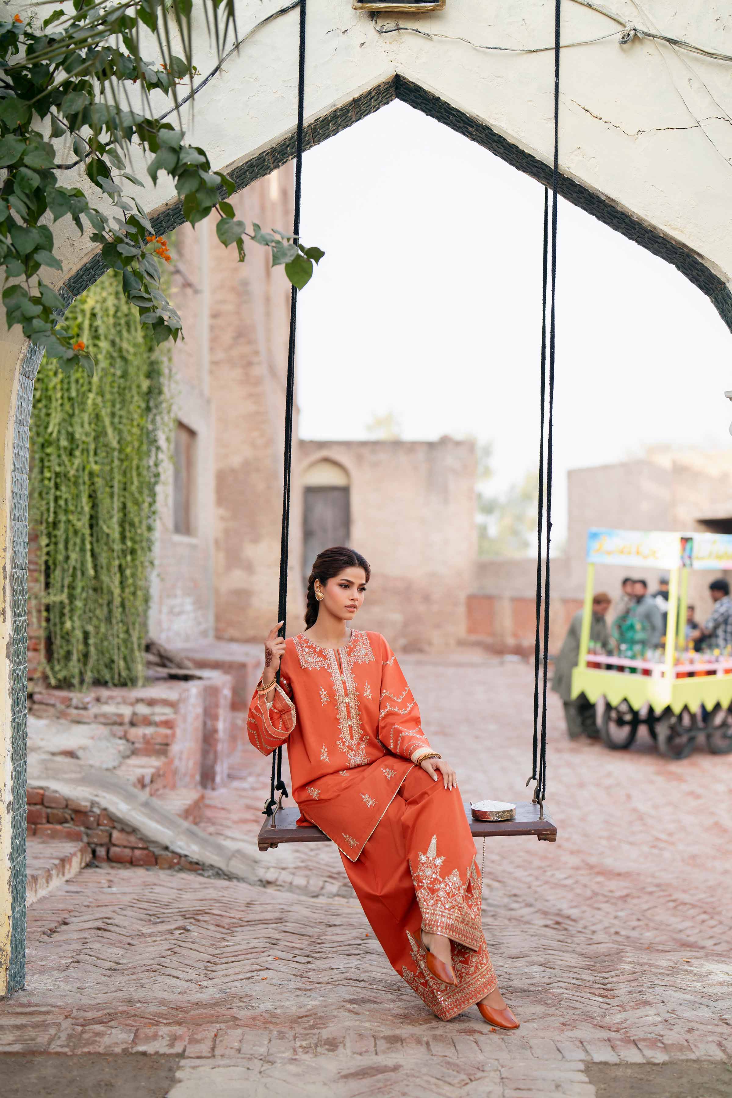 2 Piece - Embroidered Suit - PE26-243