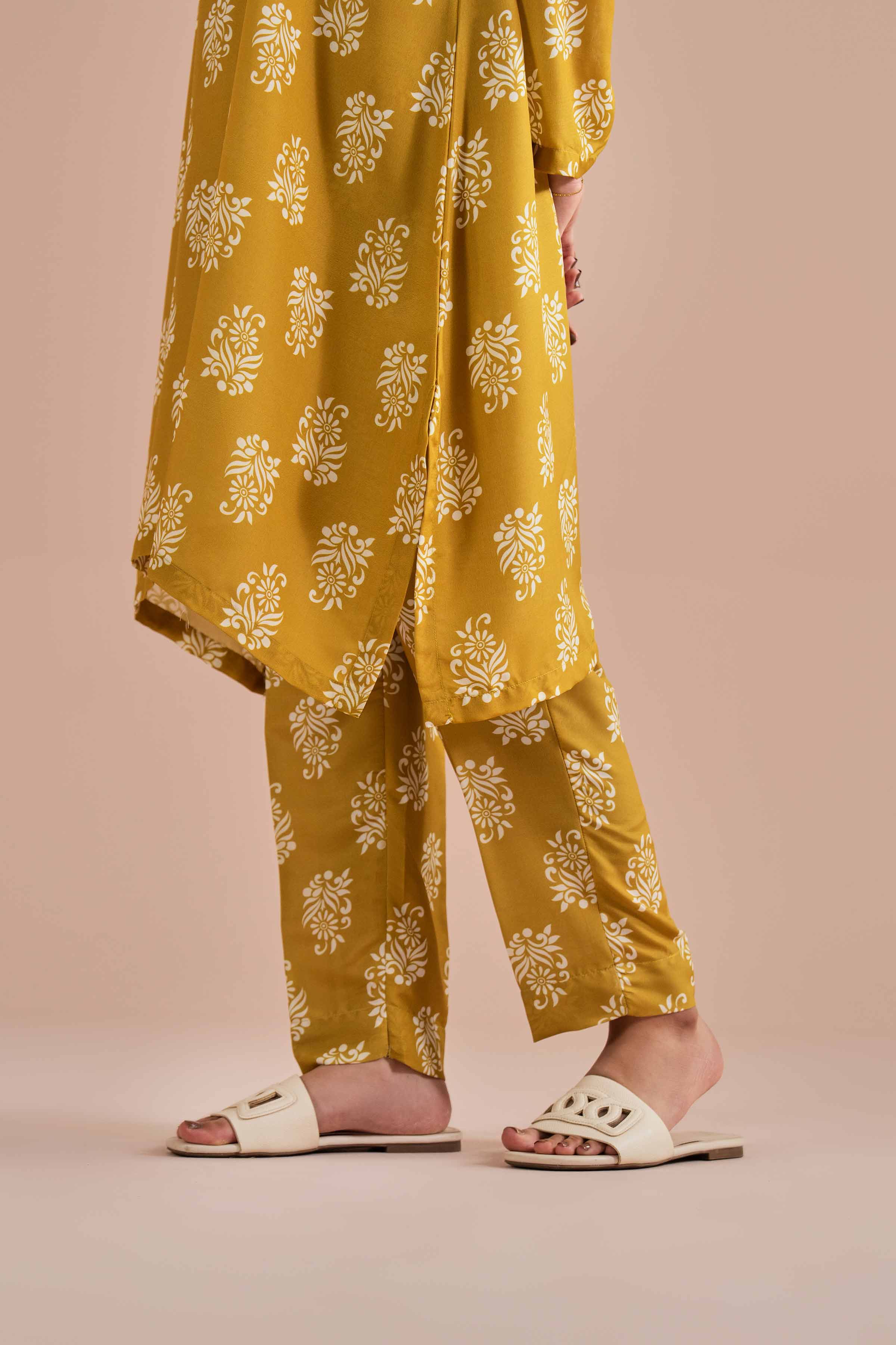 NishatUK - Yellow Embroidered Lawn 2-piece ready to wear Dress