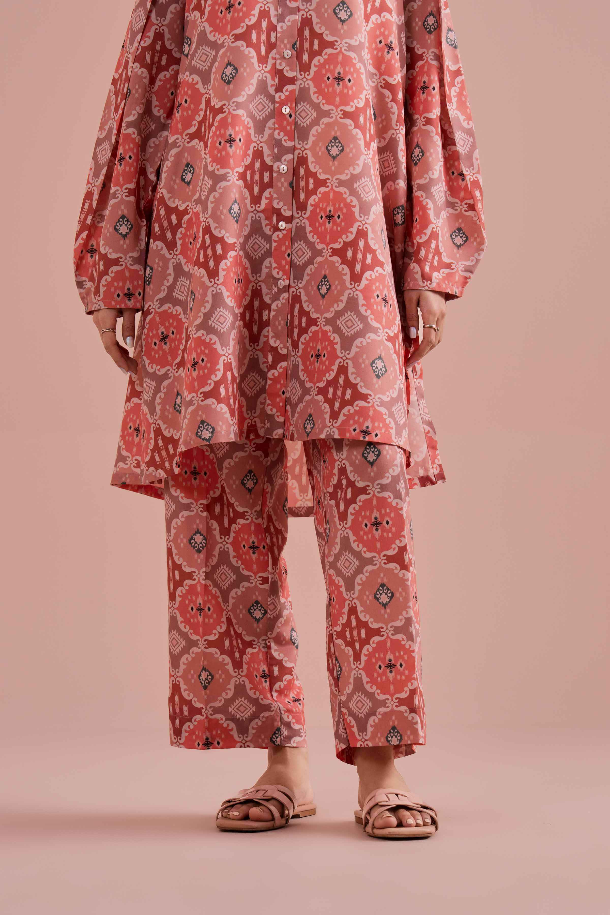 NishatUK - Pink Printed Lawn 2-piece ready to wear Dress
