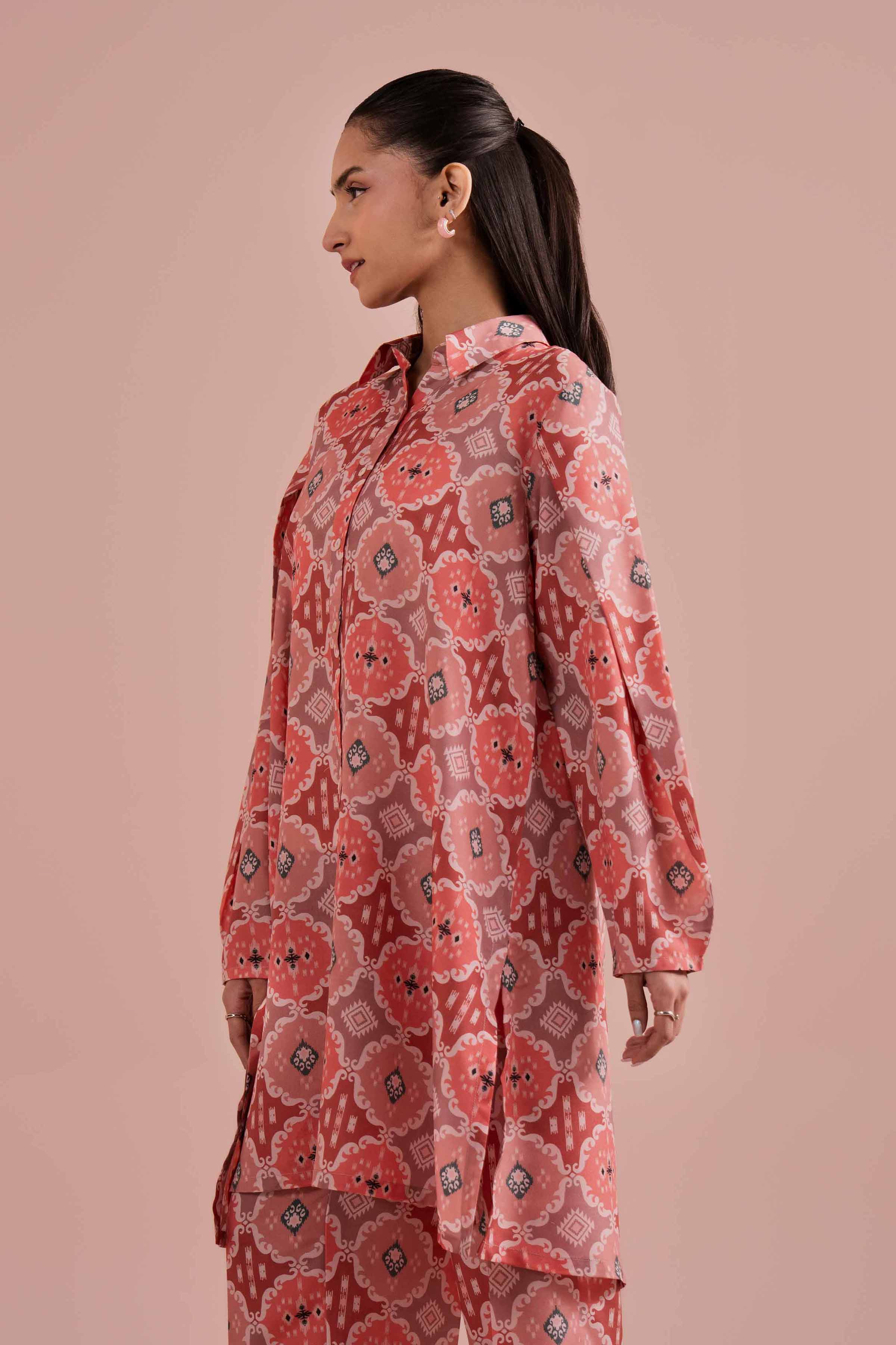 NishatUK - Pink Printed Lawn 2-piece ready to wear Dress