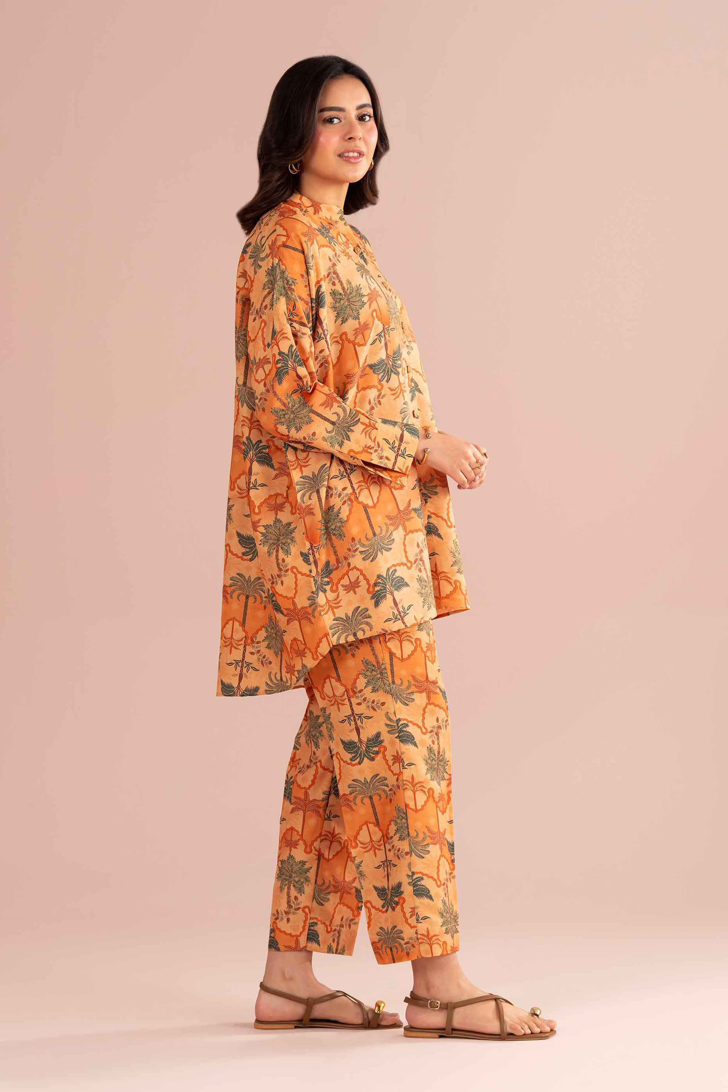 NishatUK - Pink Printed Lawn 2-piece ready to wear Dress