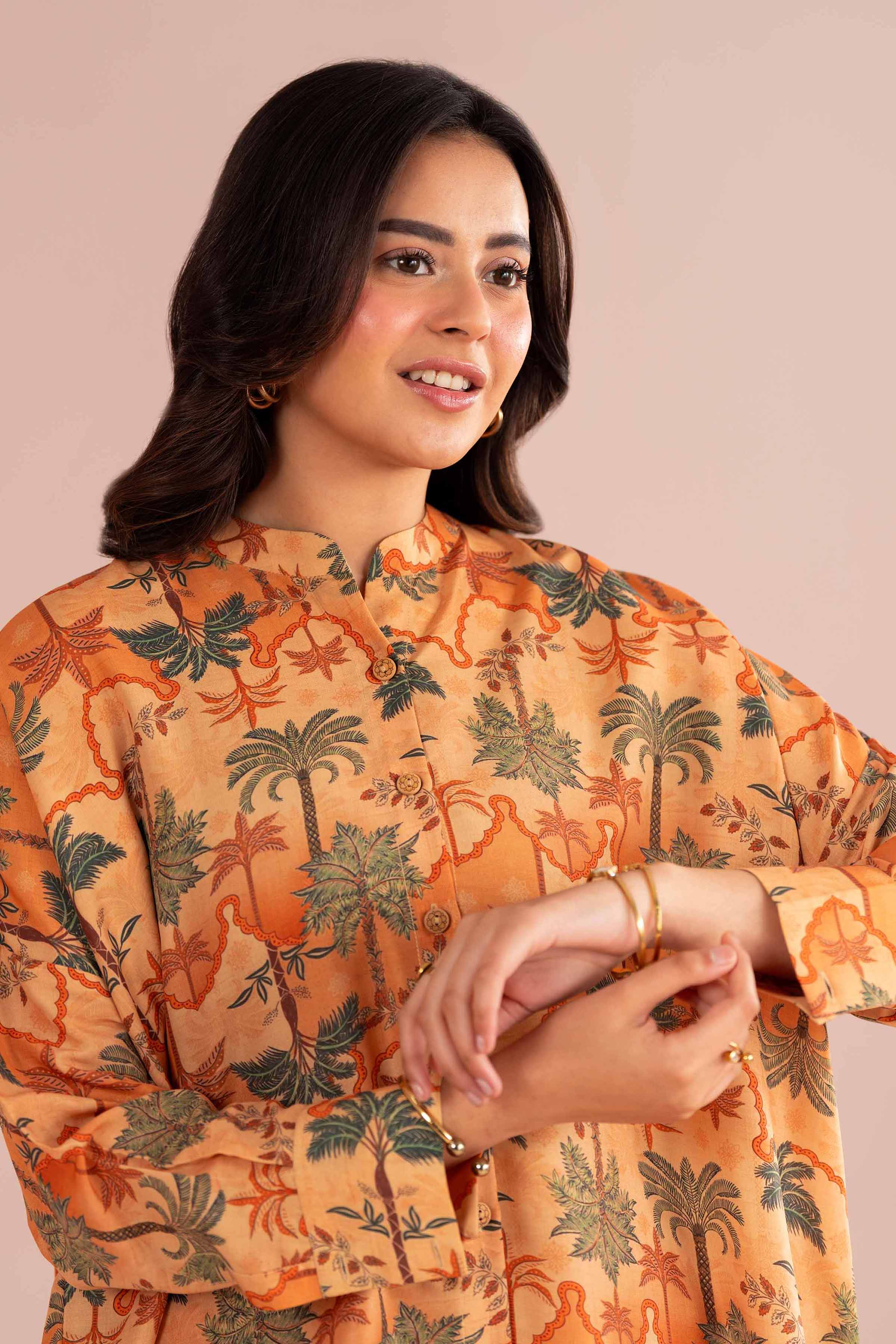 NishatUK - Pink Printed Lawn 2-piece ready to wear Dress