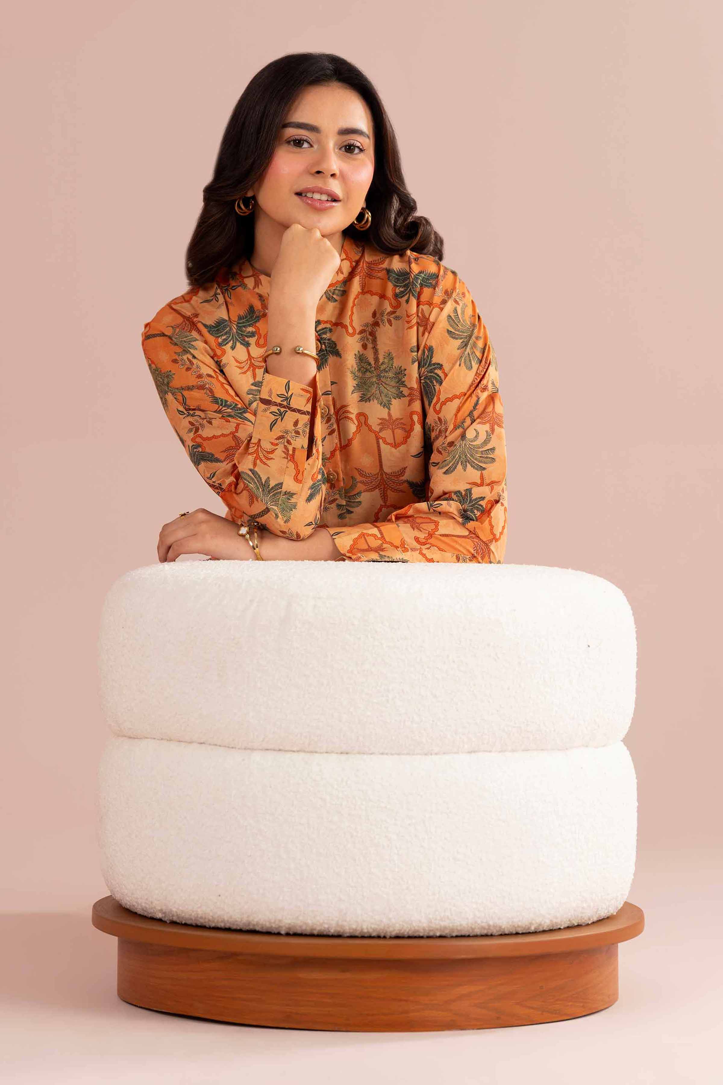 NishatUK - Pink Printed Lawn 2-piece ready to wear Dress