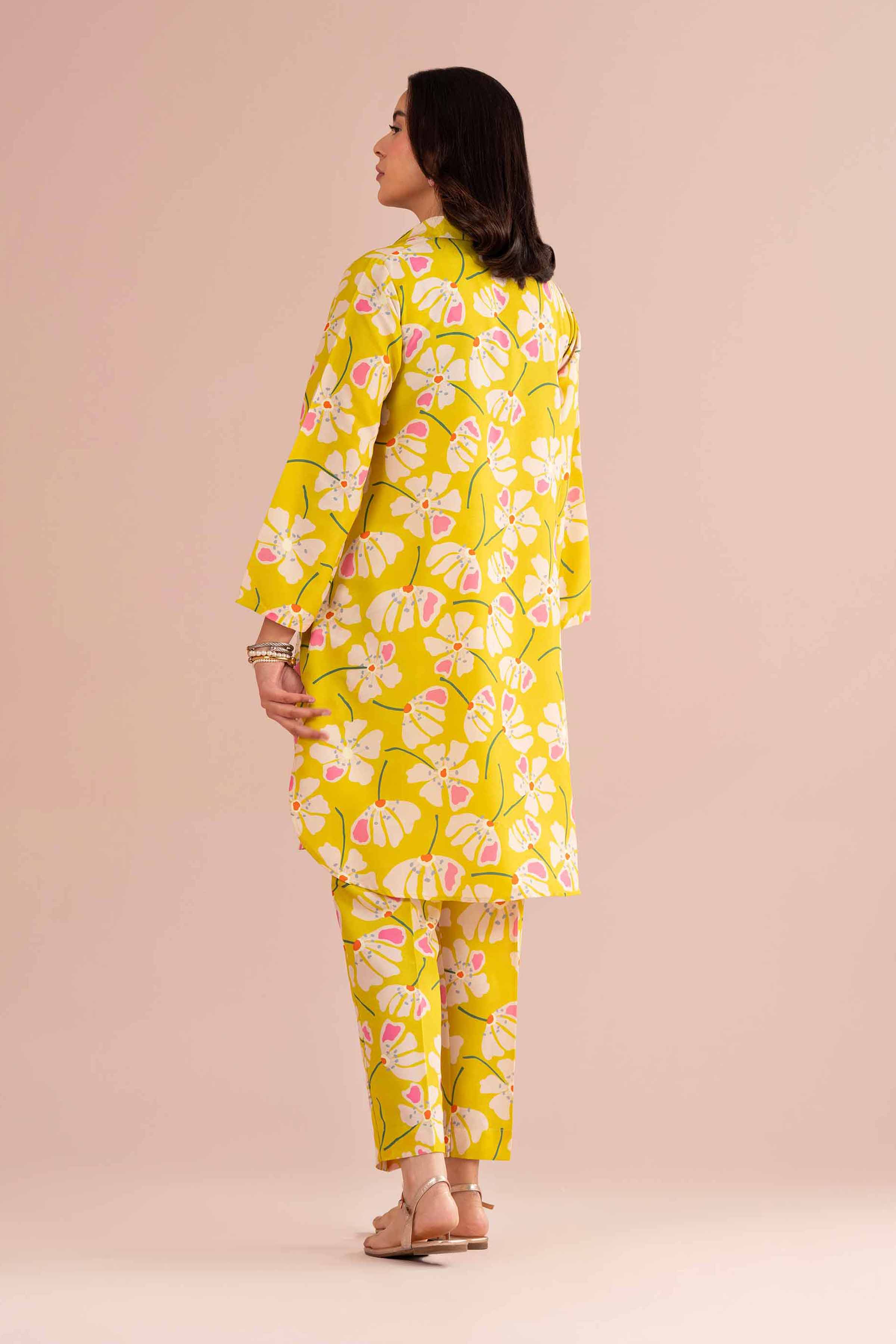 NishatUK - Pink Printed Lawn 2-piece ready to wear Dress