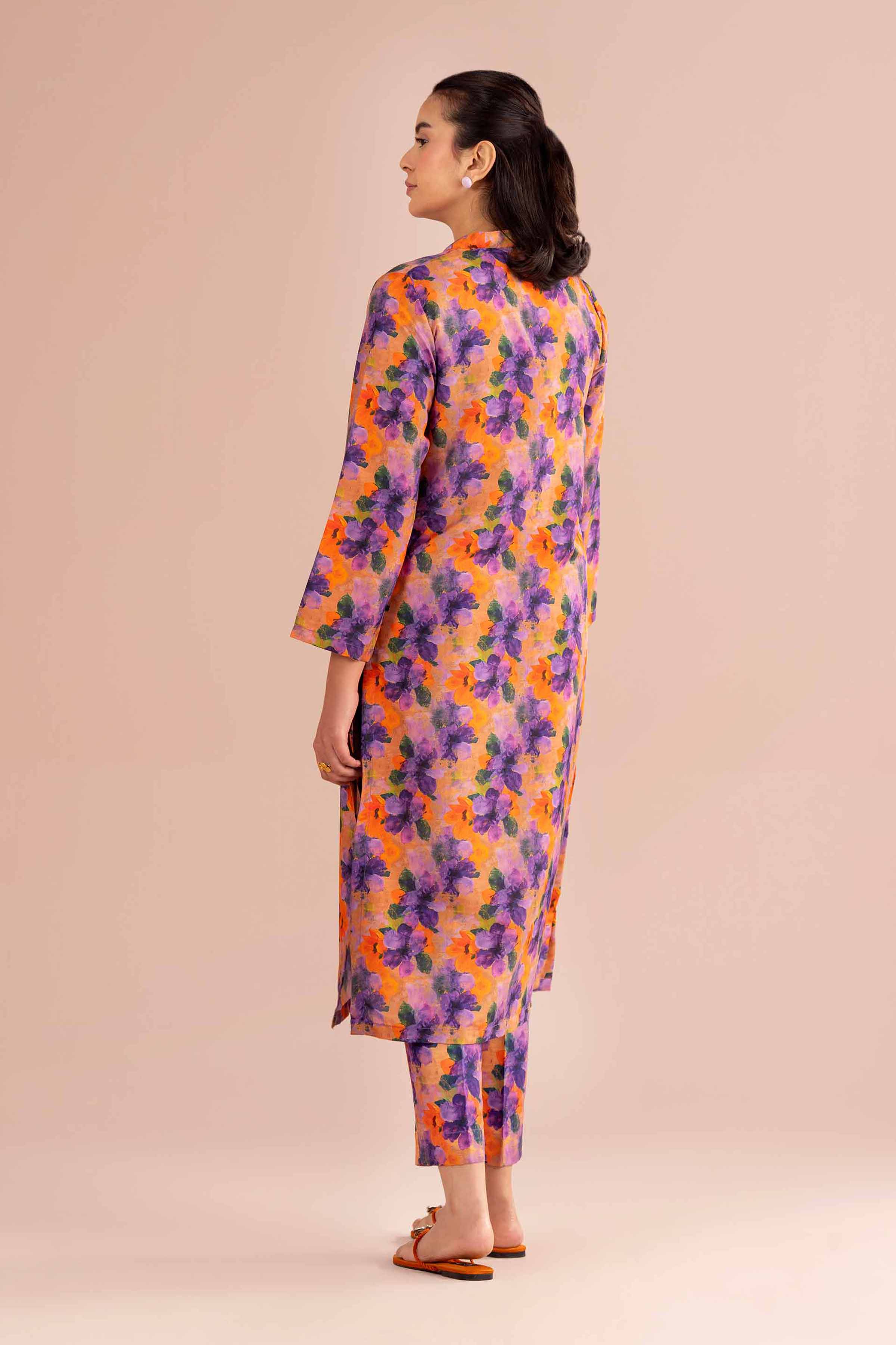 NishatUK - Multi Printed Lawn 2-piece ready to wear Dress