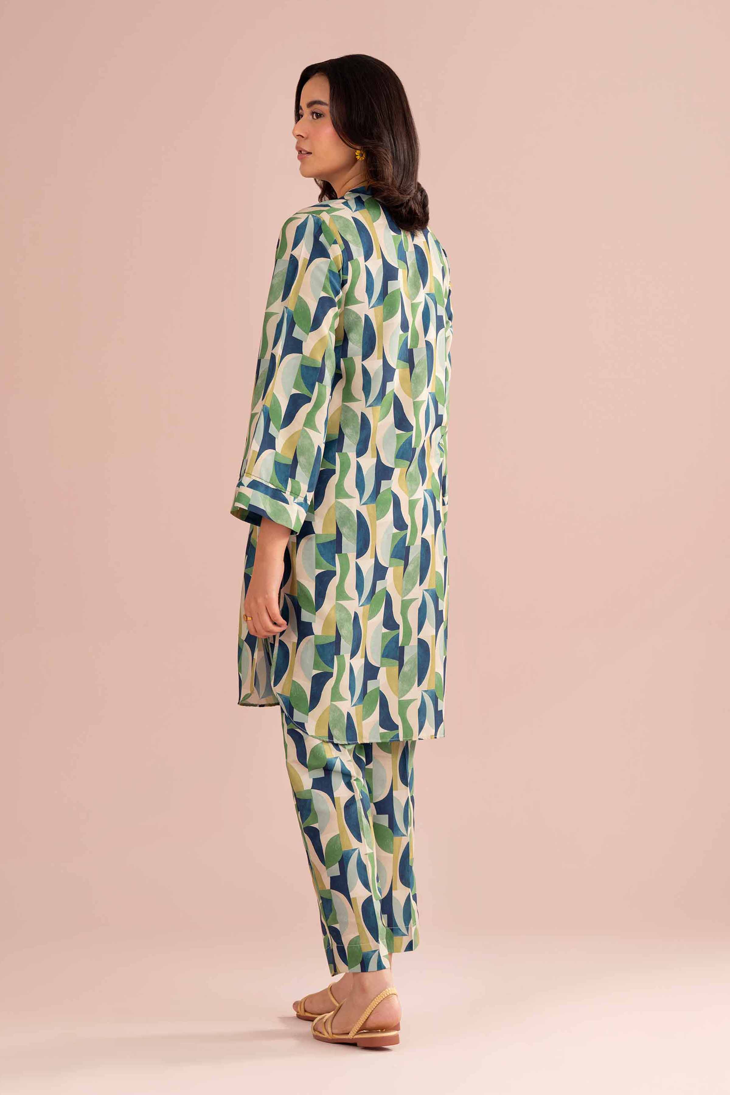 NishatUK - Multi Printed Lawn 2-piece ready to wear Dress