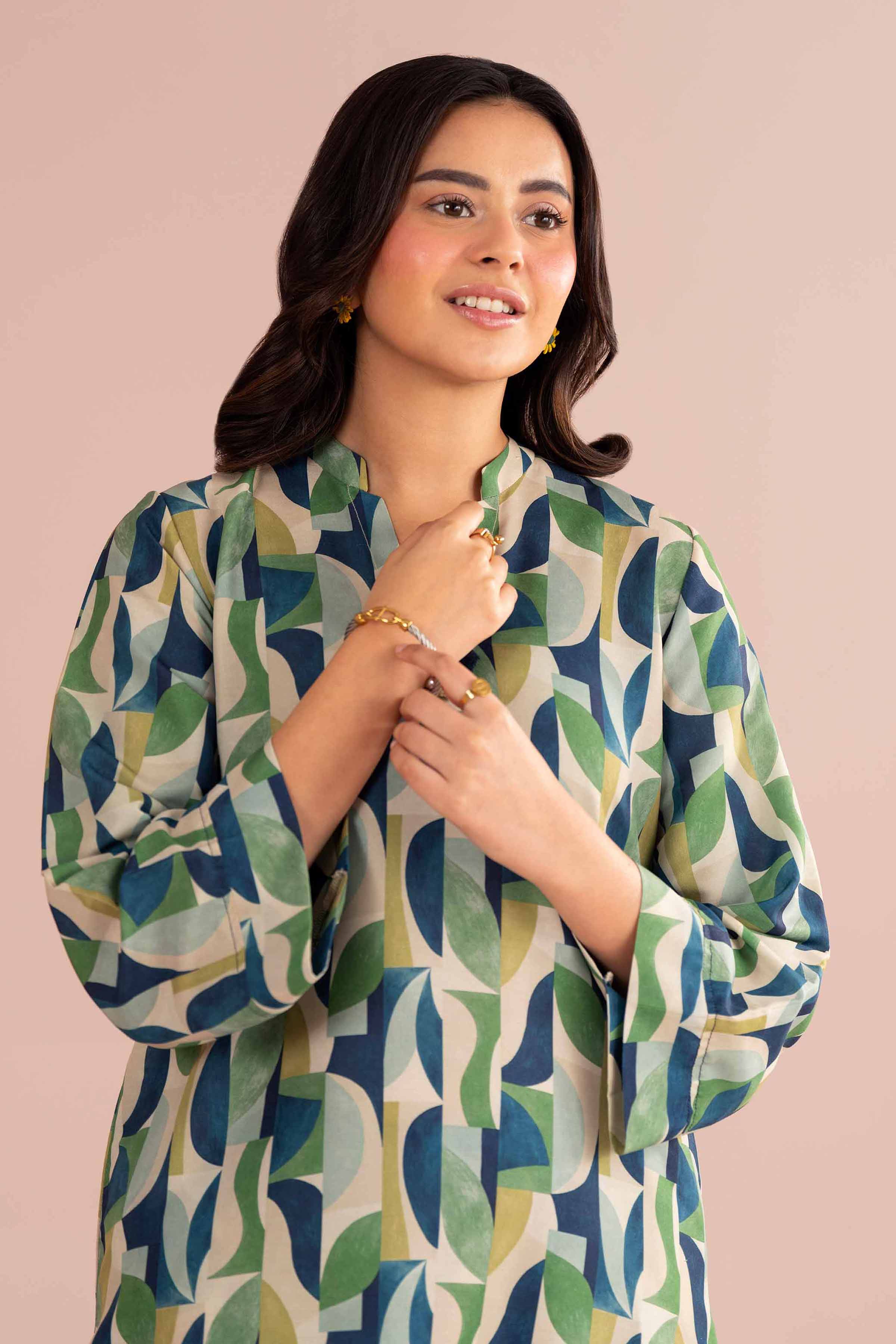 NishatUK - Multi Printed Lawn 2-piece ready to wear Dress