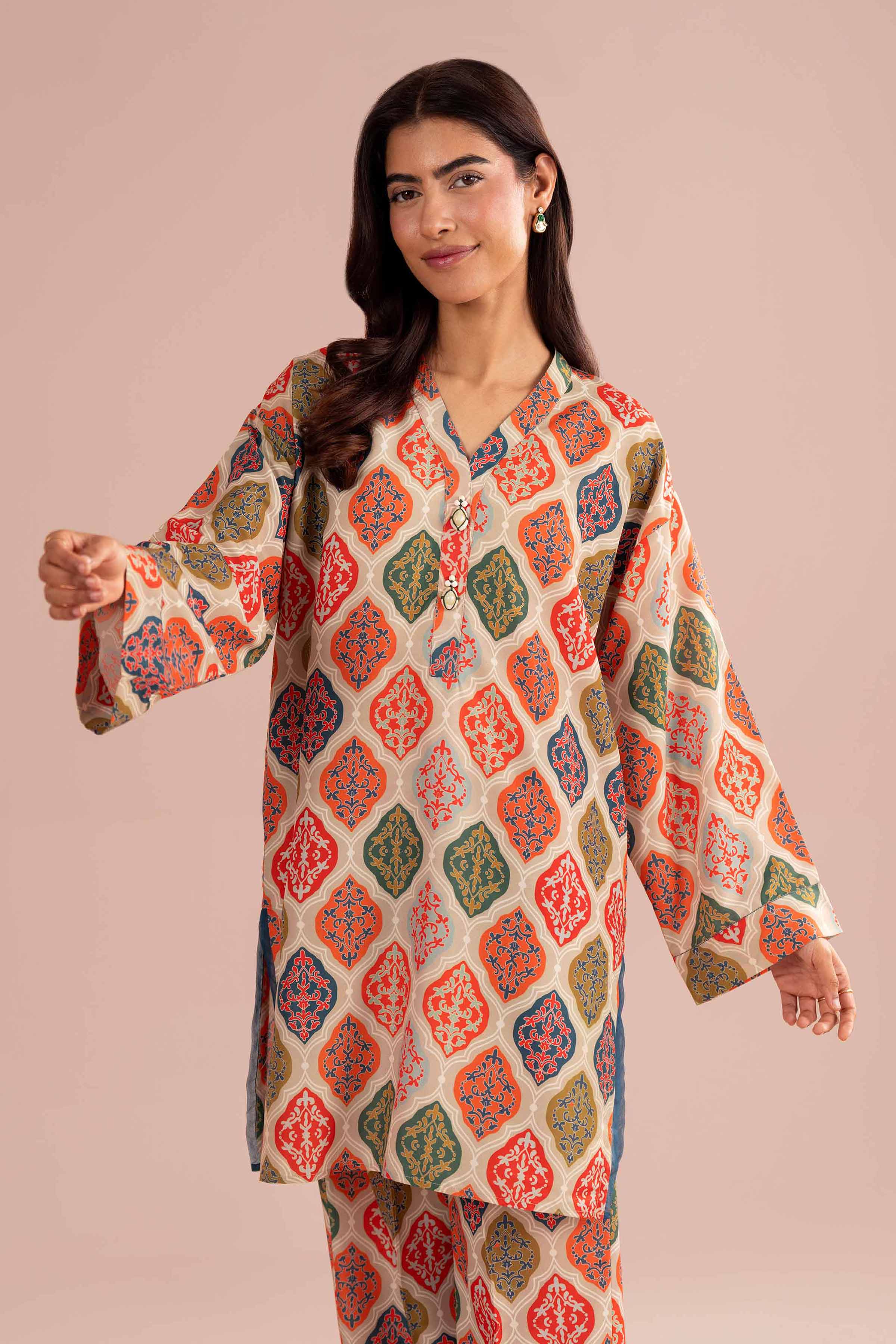 2 Piece - Printed Suit - PE26-364 for Women - Pret Collection | Nishat | Shop Online