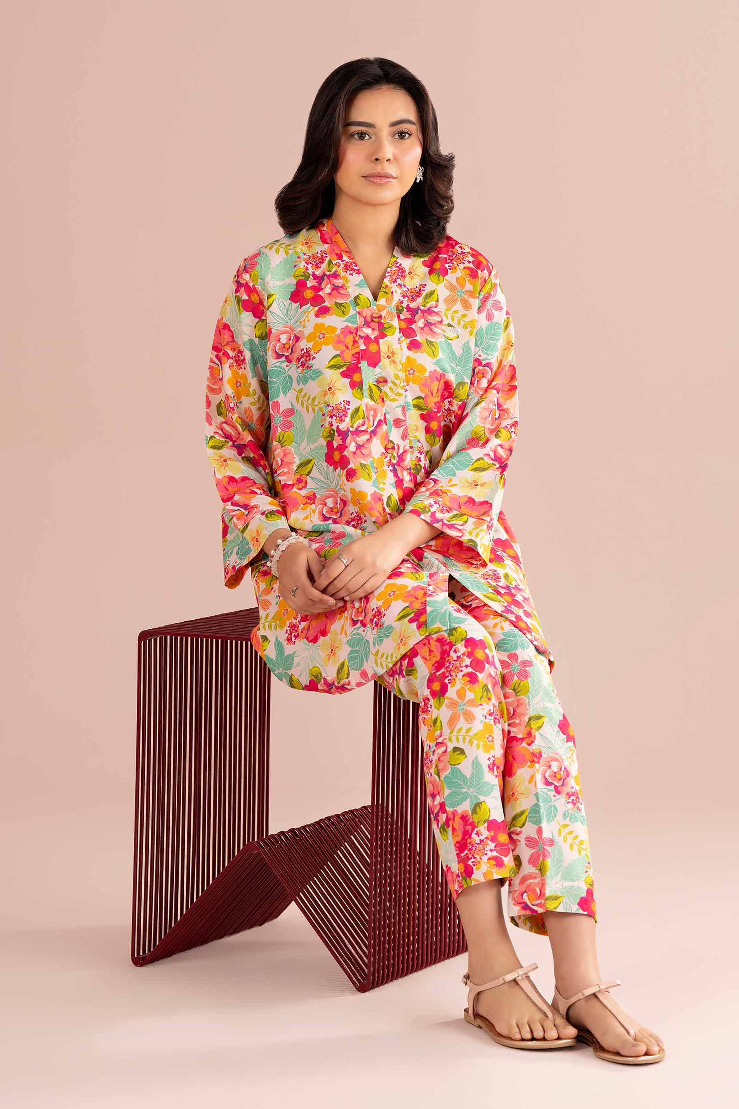 2 Piece - Printed Suit - PE26-423 for Women - Pret Collection | Nishat | Shop Online
