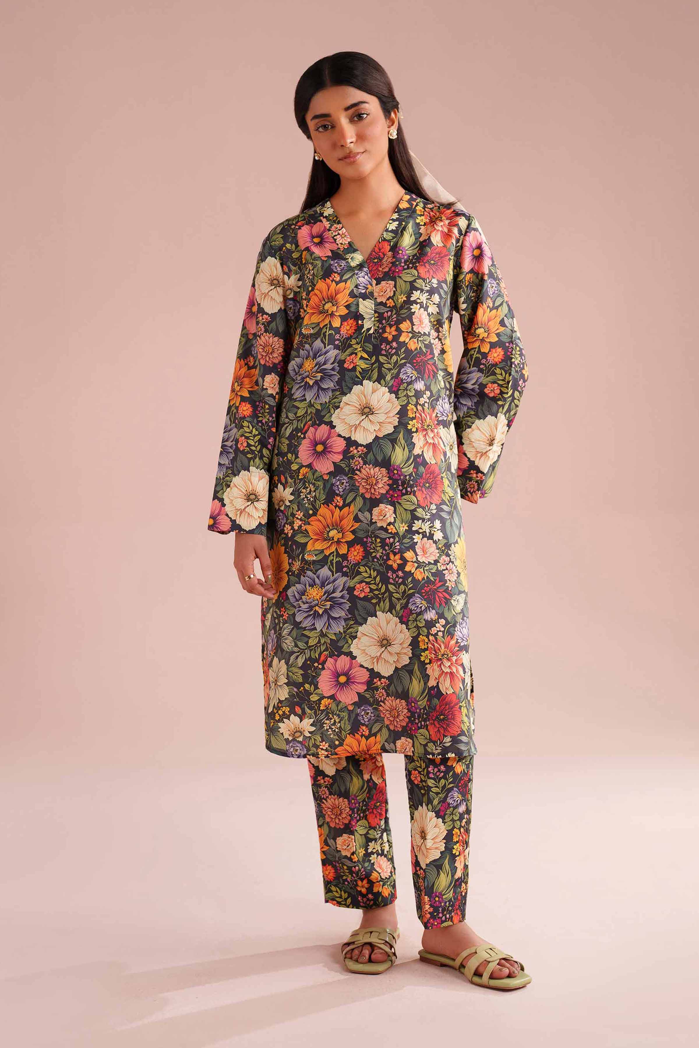 2 Piece - Printed Suit - PE26-425 for Women - Pret Collection | Nishat | Shop Online
