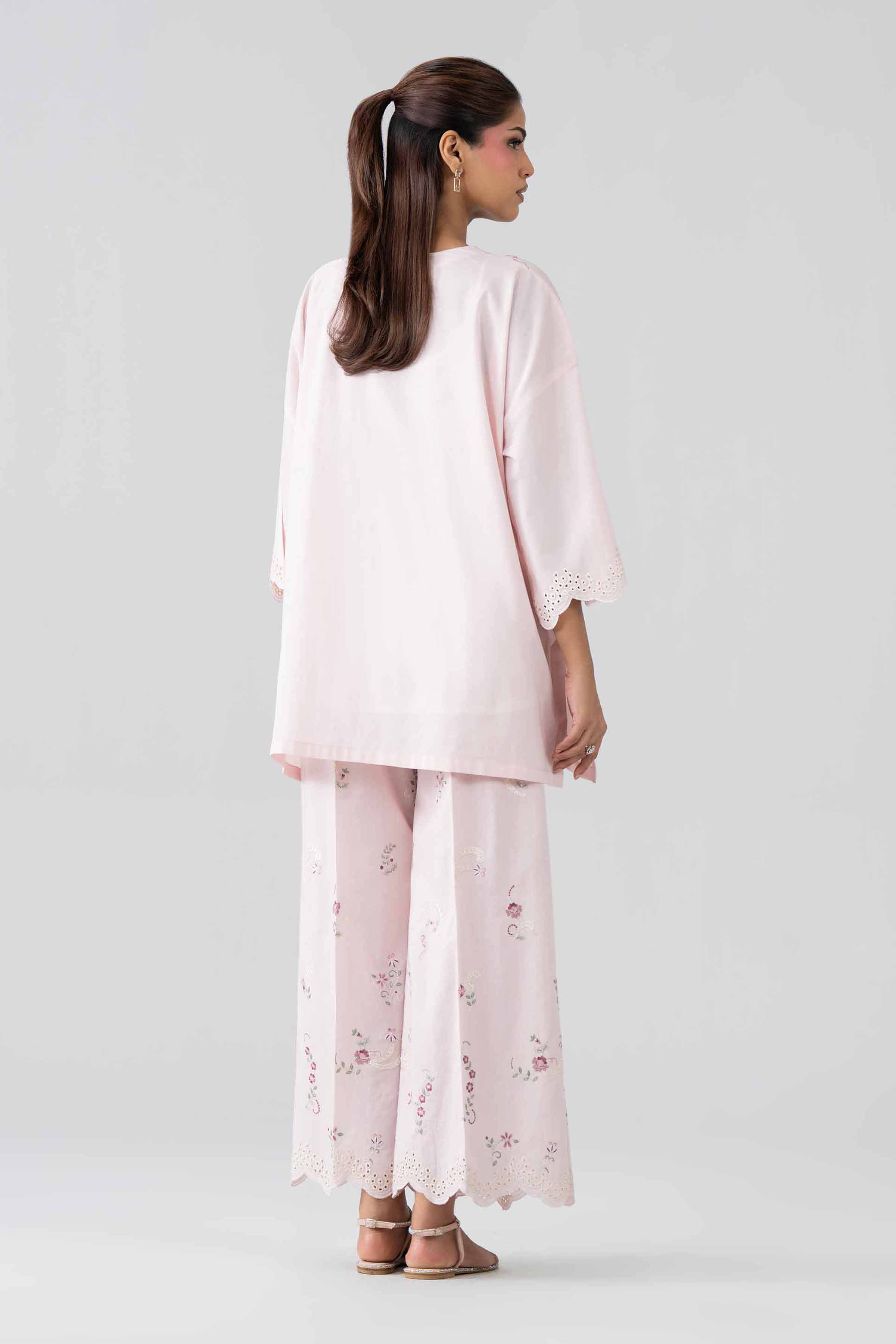 Nishat UK - Pink Embroidered Cambric 2 Piece ready to wear Dress