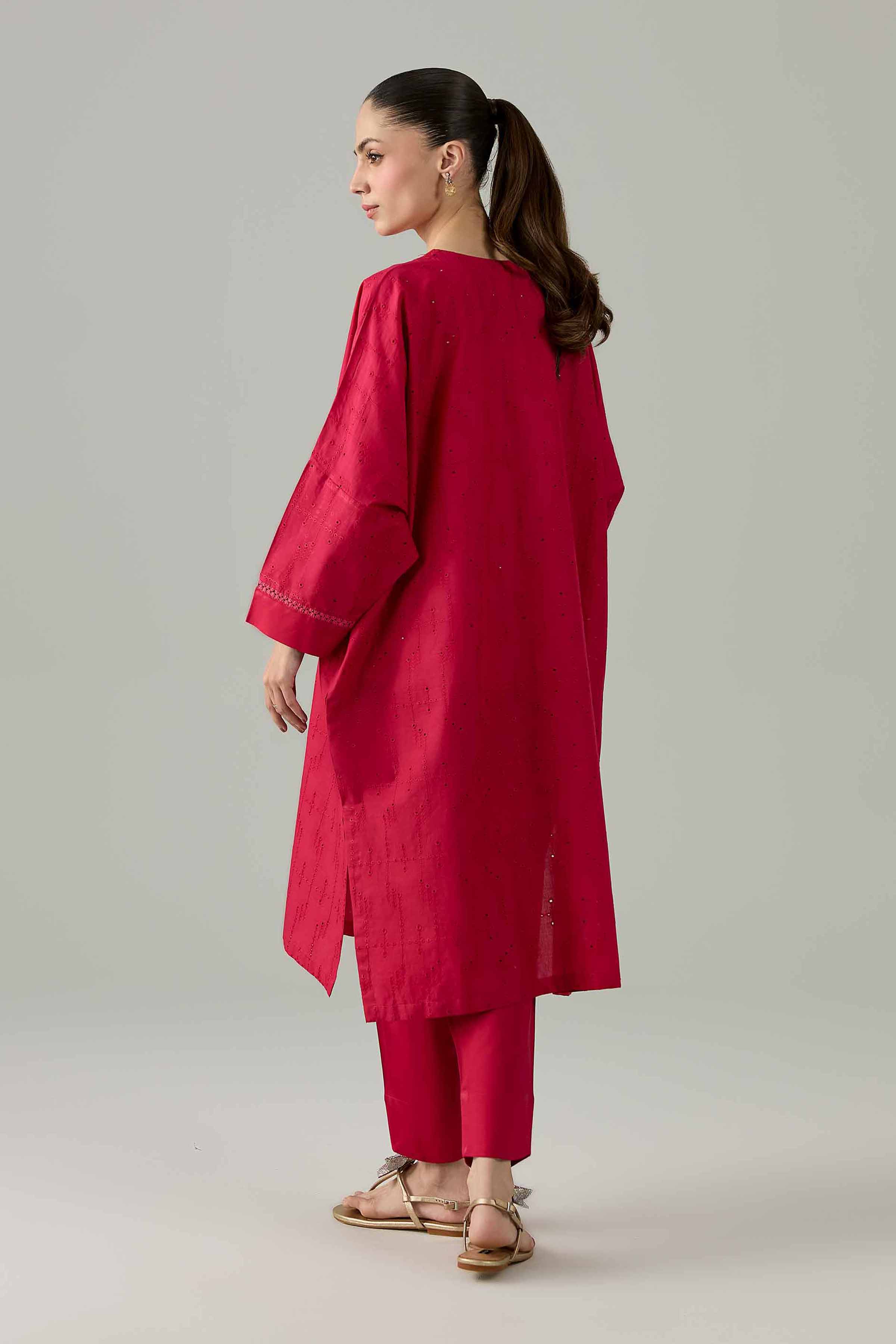 Nishat UK - Pink Embroidered Chicken Kari 2 Piece ready to wear Dress
