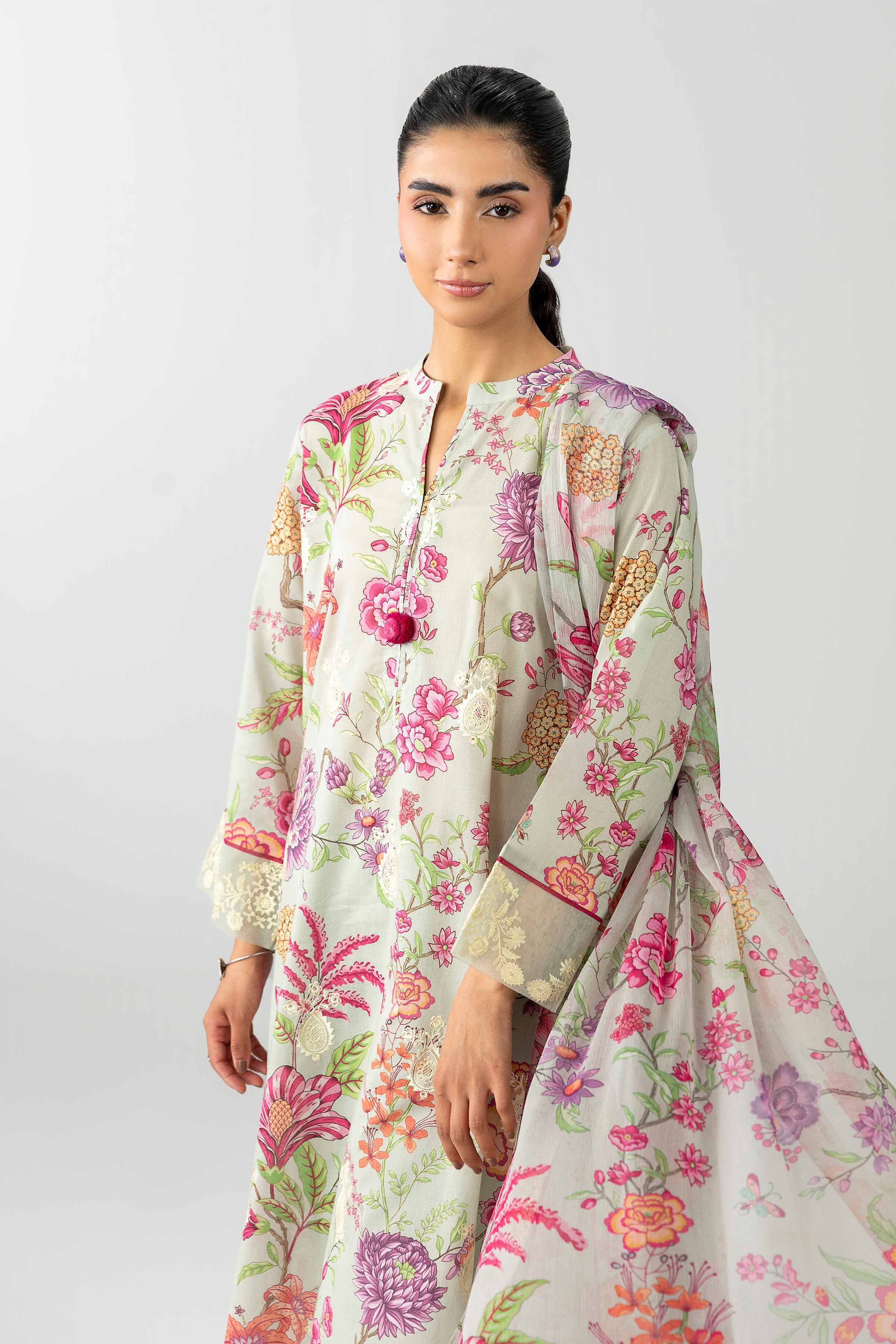 Nishat UK - Multi Embroidered Lawn 3-piece ready to wear Suit