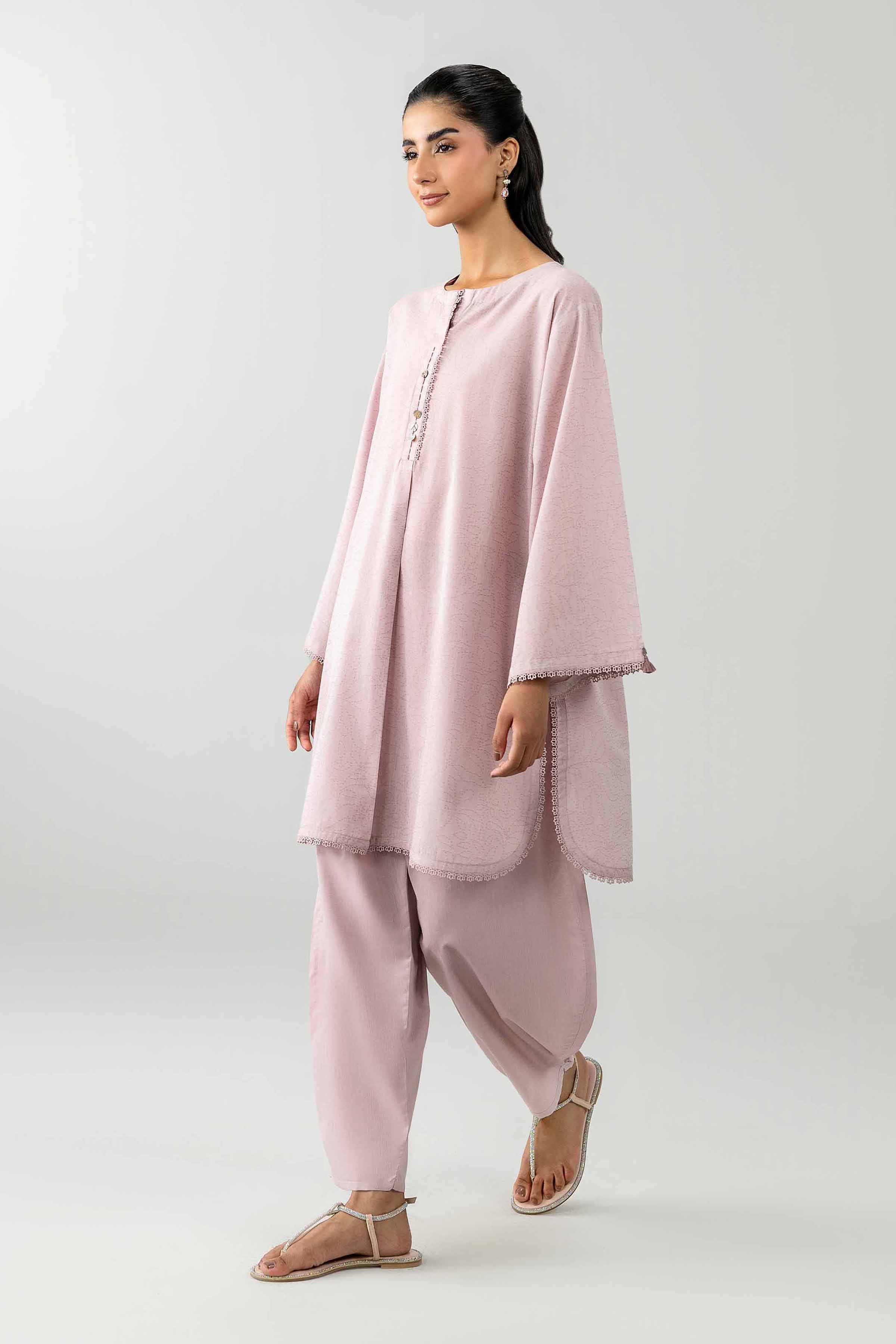 Nishat UK - Pink Solids Jacquard 2-piece ready to wear Dress