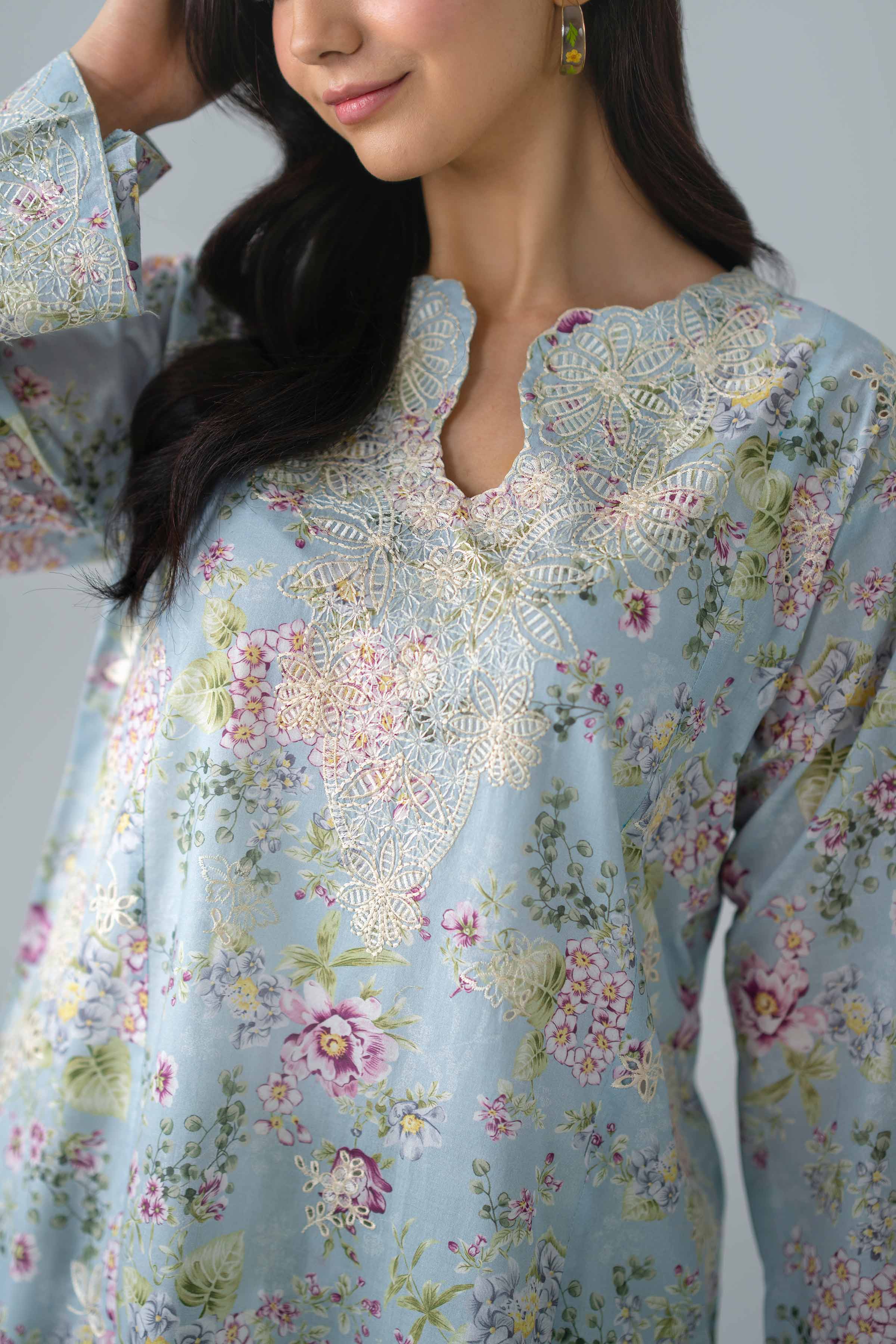 Nishat UK - Multi Embroidered Lawn 2 Pieces Ready To Wear Dress