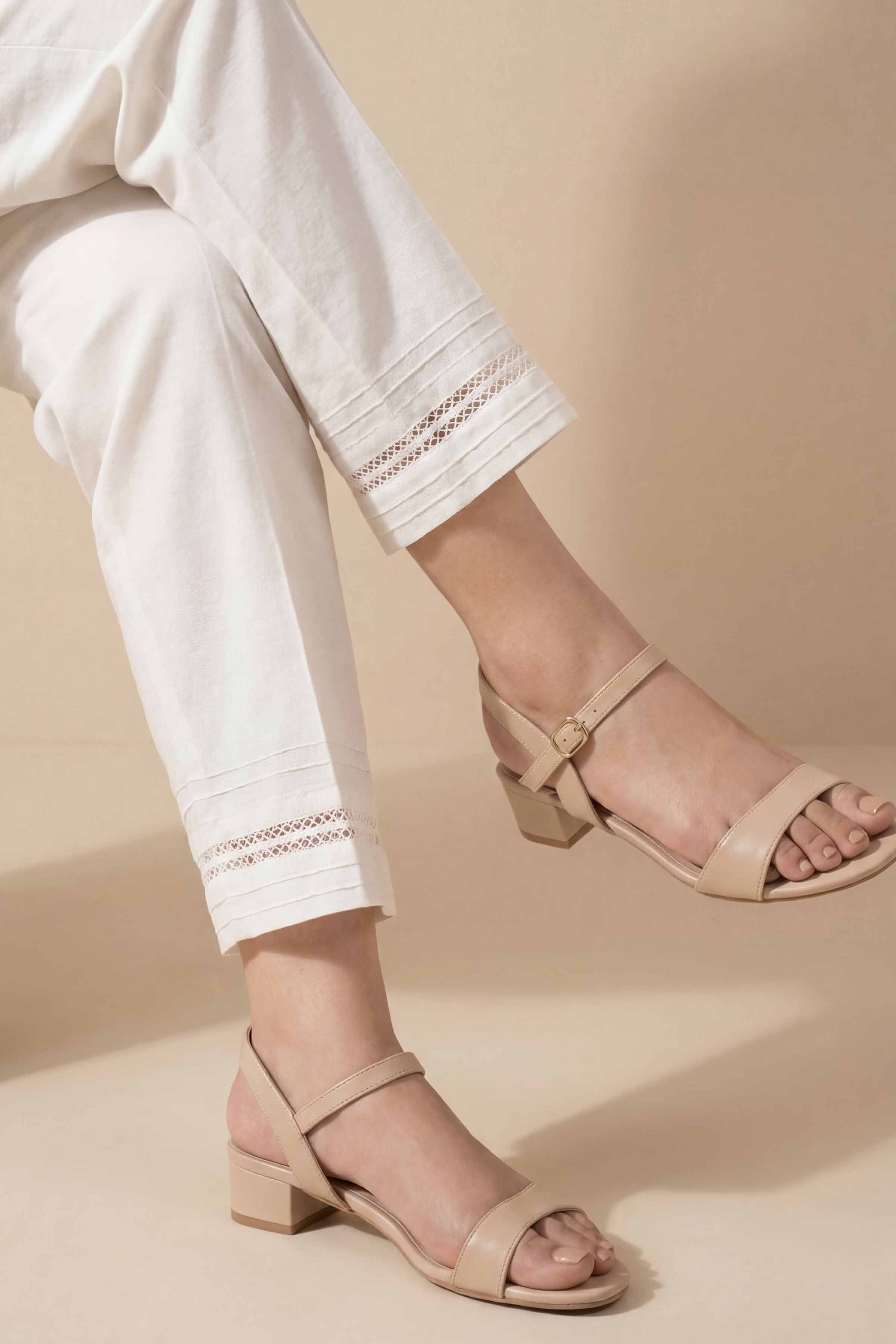 NishatUK - White Solids Cambric 1-piece ready to wear Trouser