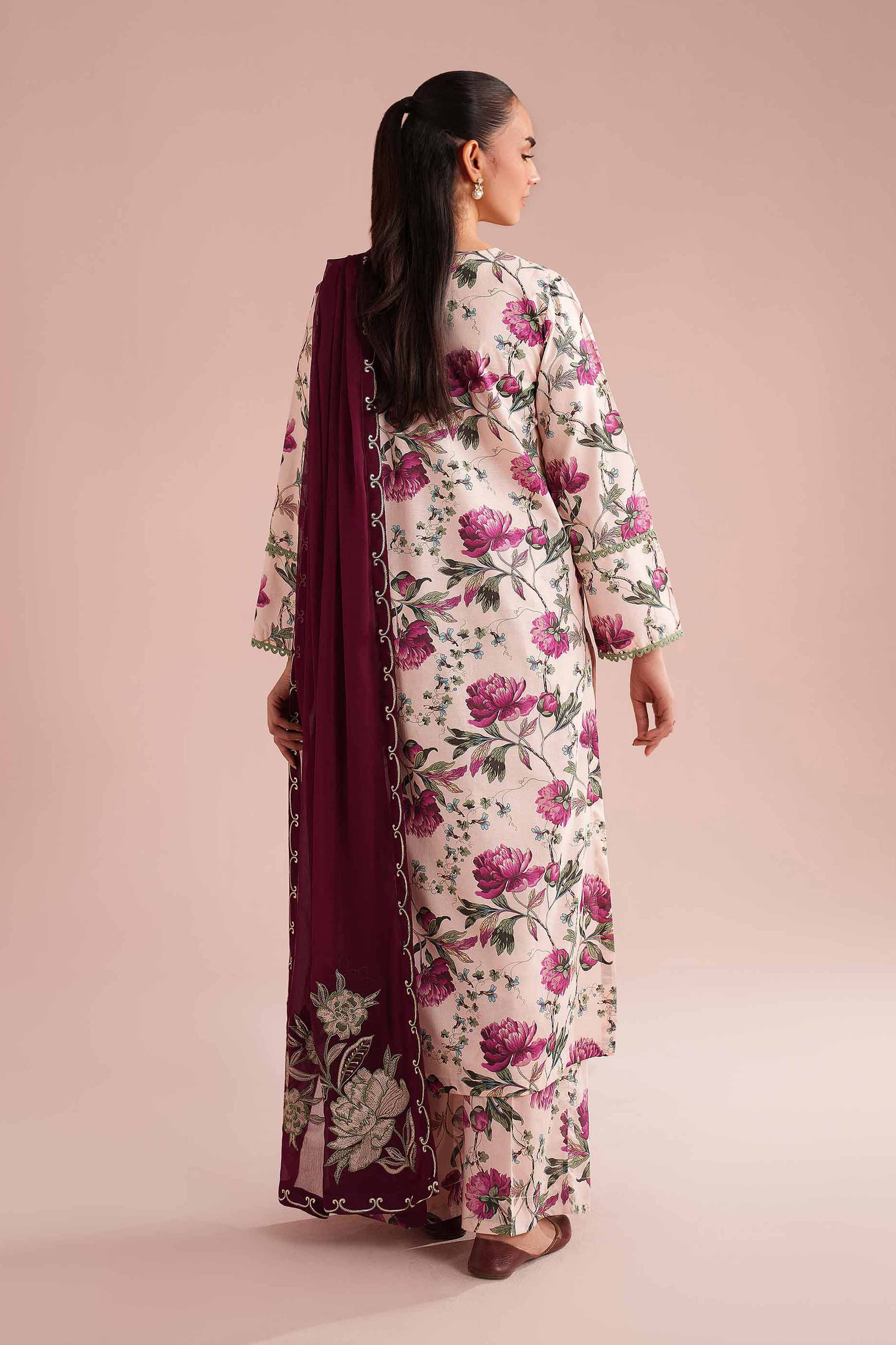 NishatUK - Multi Embroidered Lawn 3-piece ready to wear Suit