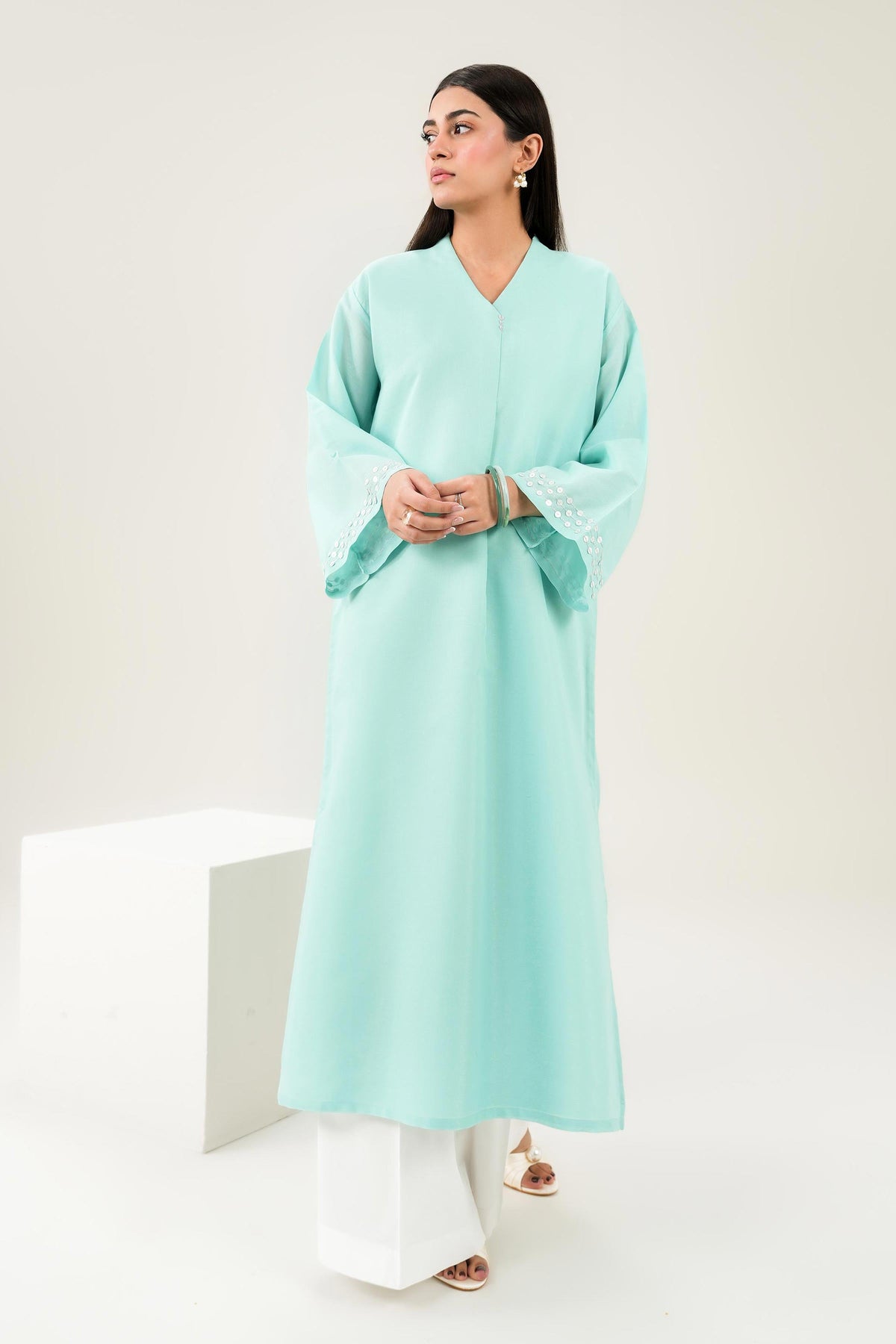 Nishat UK - Blue Embroidered Viscose 1 Piece ready to wear