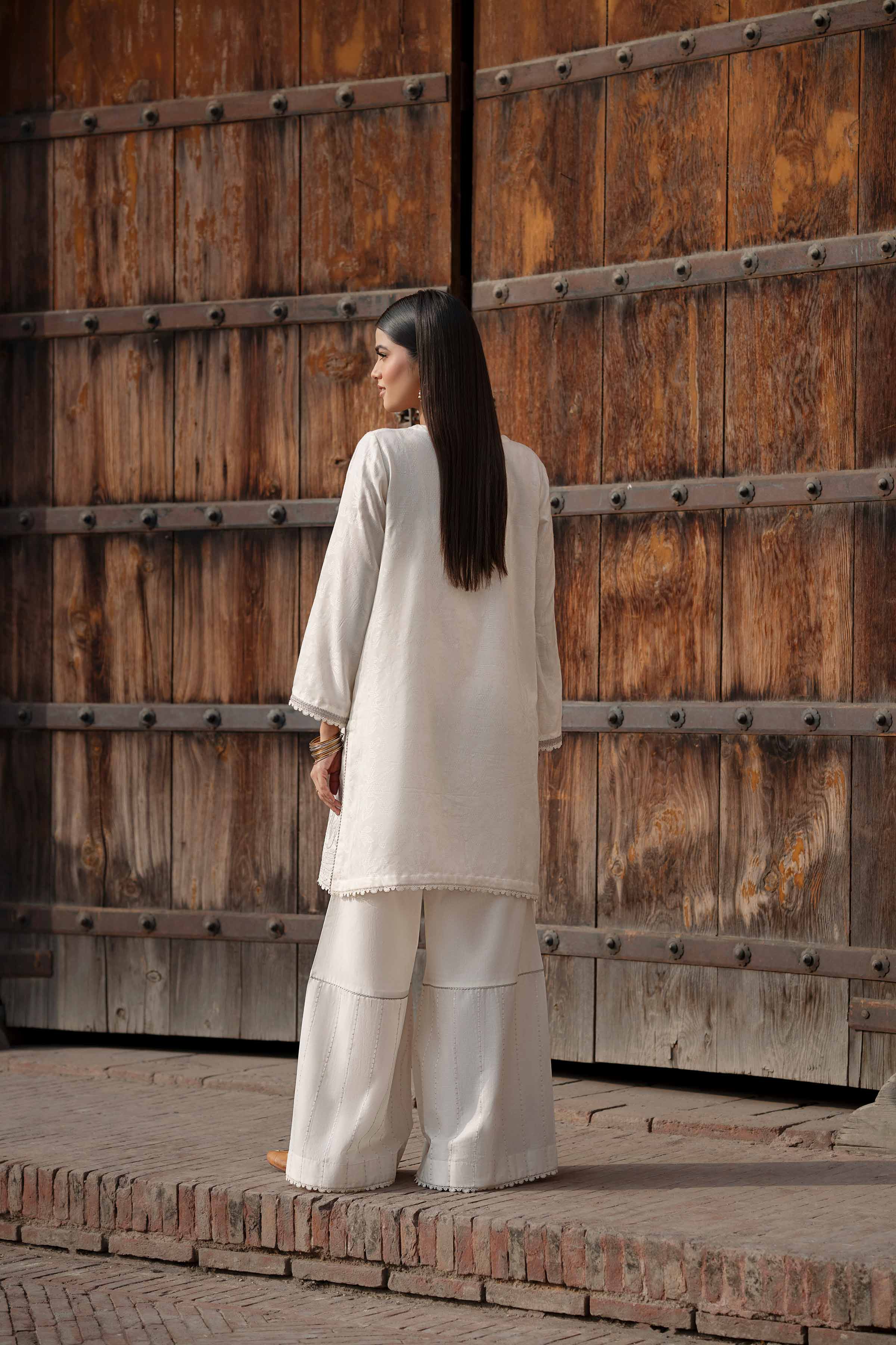NishatUK - Off White Embroidered Jacquard 2-piece ready to wear Dress