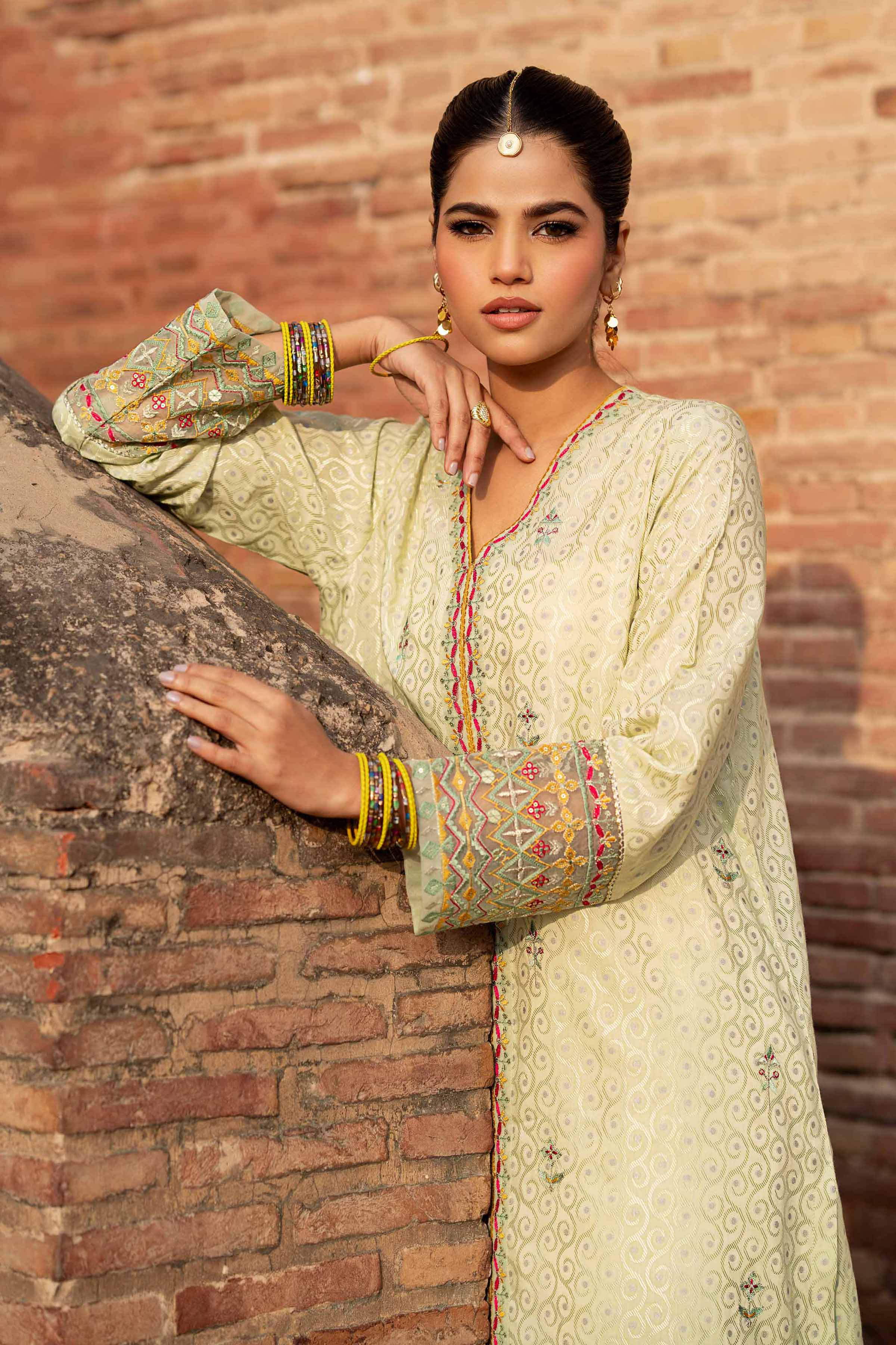 NishatUK - Green Embroidered Jacquard 2-piece ready to wear Dress