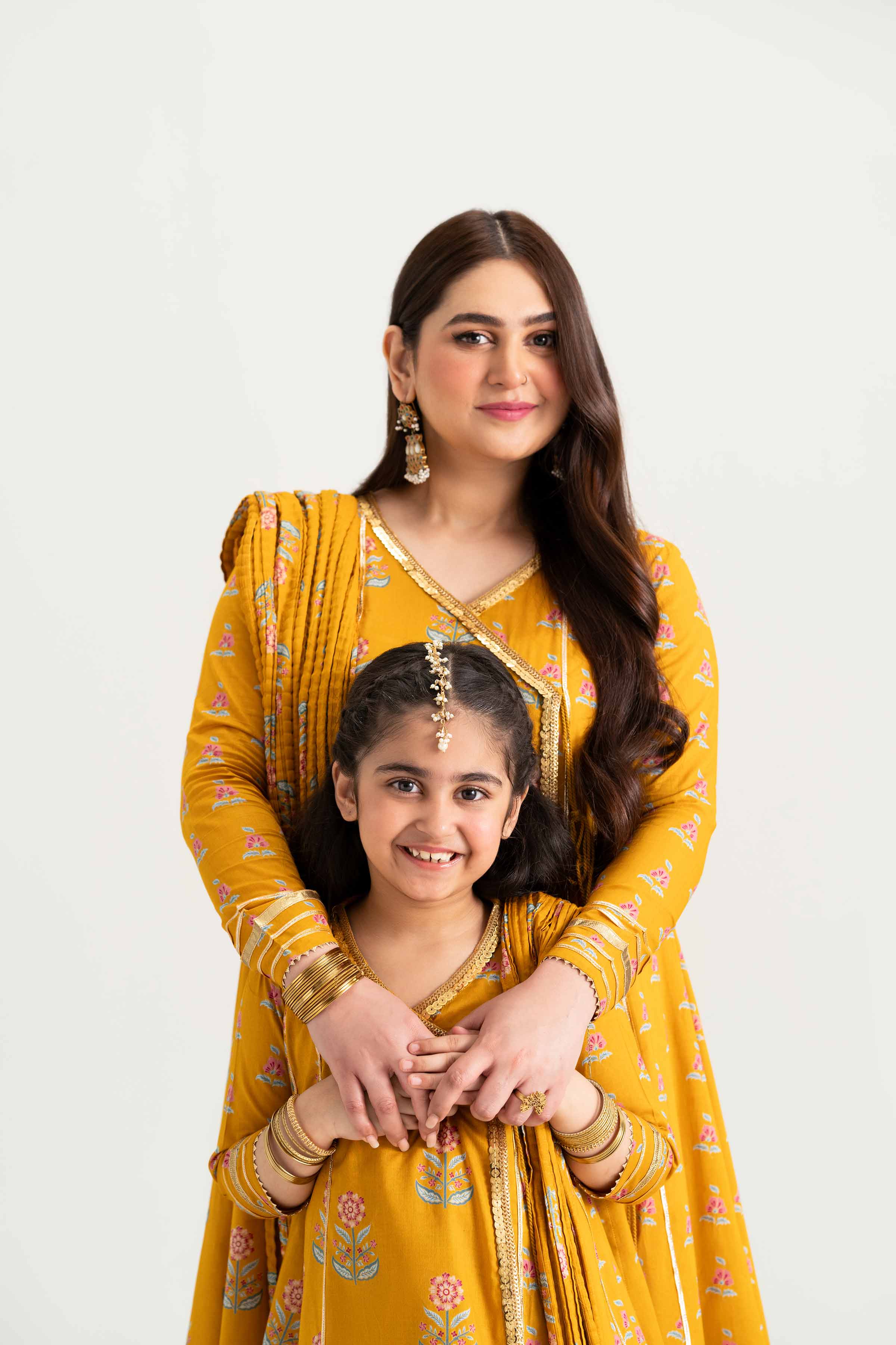 NishatUK - Mustard Printed Lawn 3-piece ready to wear Suit