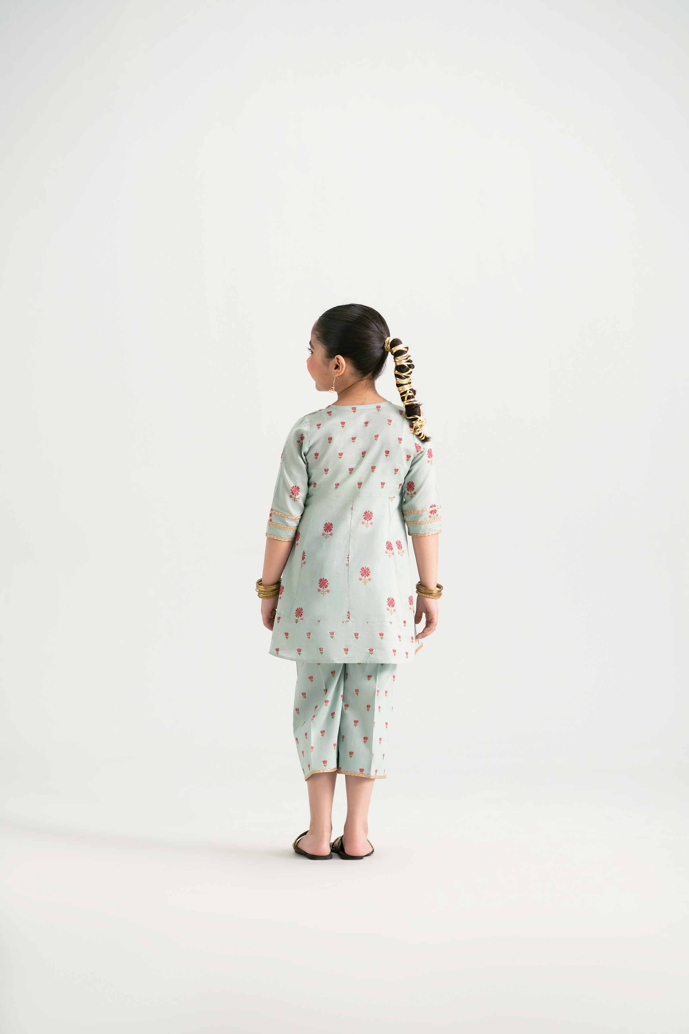 NishatUK - Aqua Embroidered Lawn 2-piece ready to wear Dress