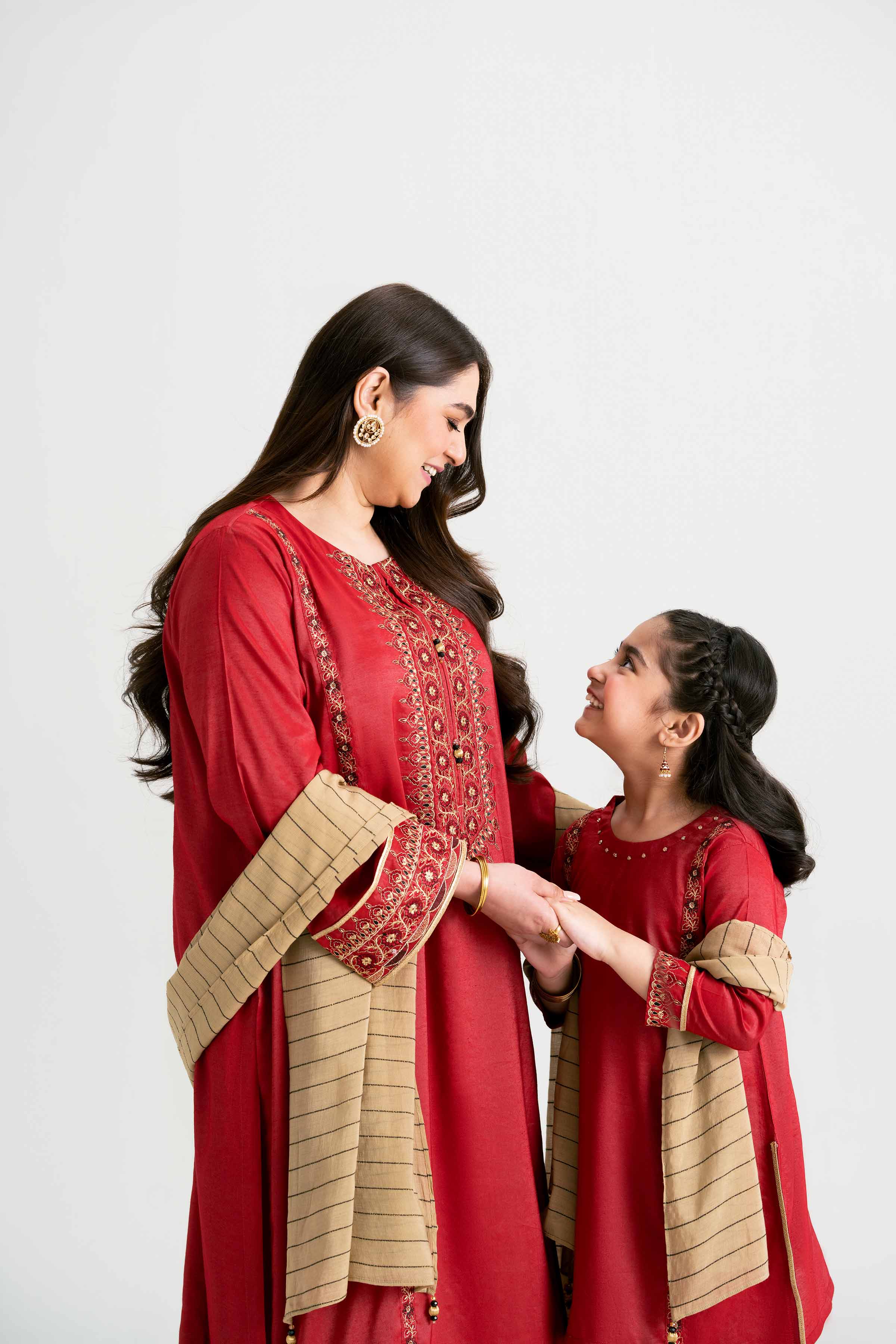 NishatUK - Ivory Embroidered Nylon Viscose 3-piece ready to wear Suit