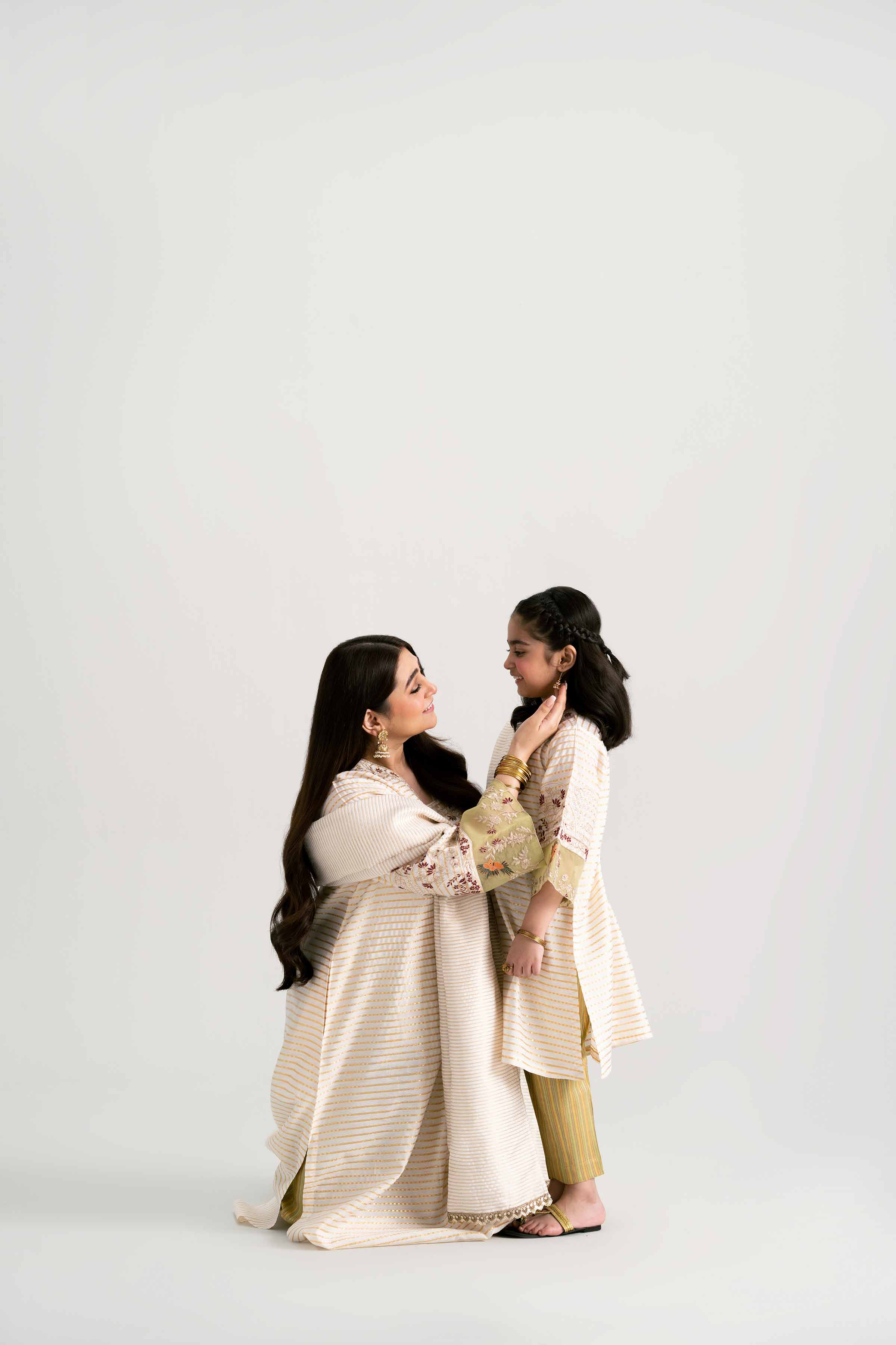NishatUK - Off White Embroidered Cotton 3-piece ready to wear Suit