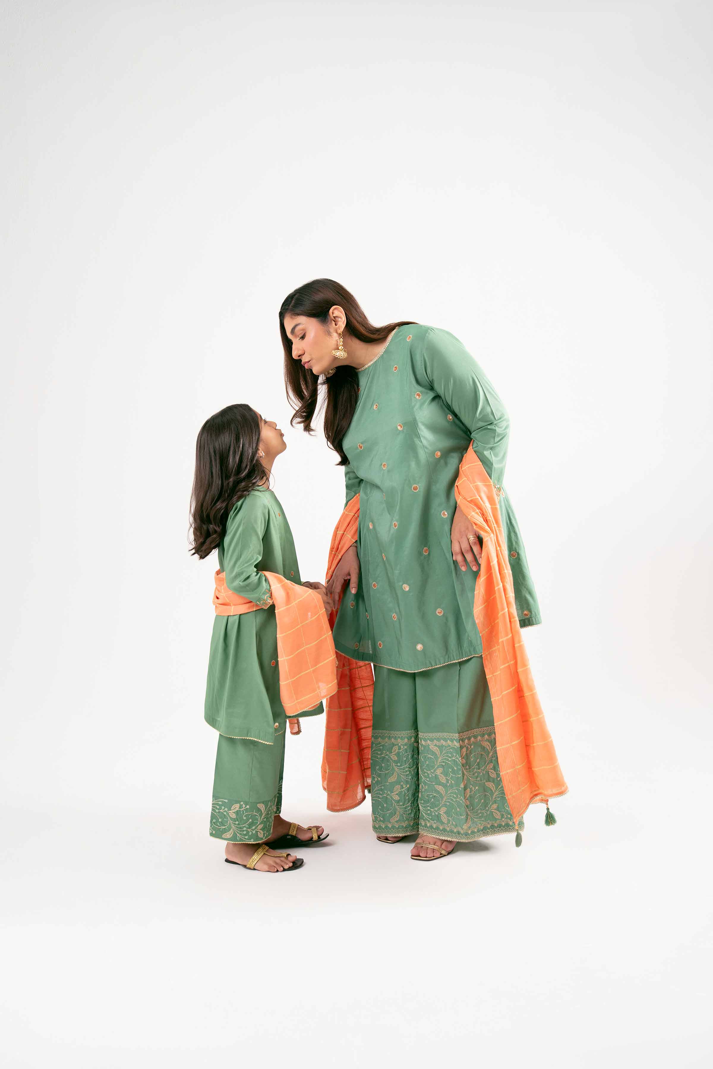 NishatUK - Green Embroidered Nylon Viscose 3-piece ready to wear Suit