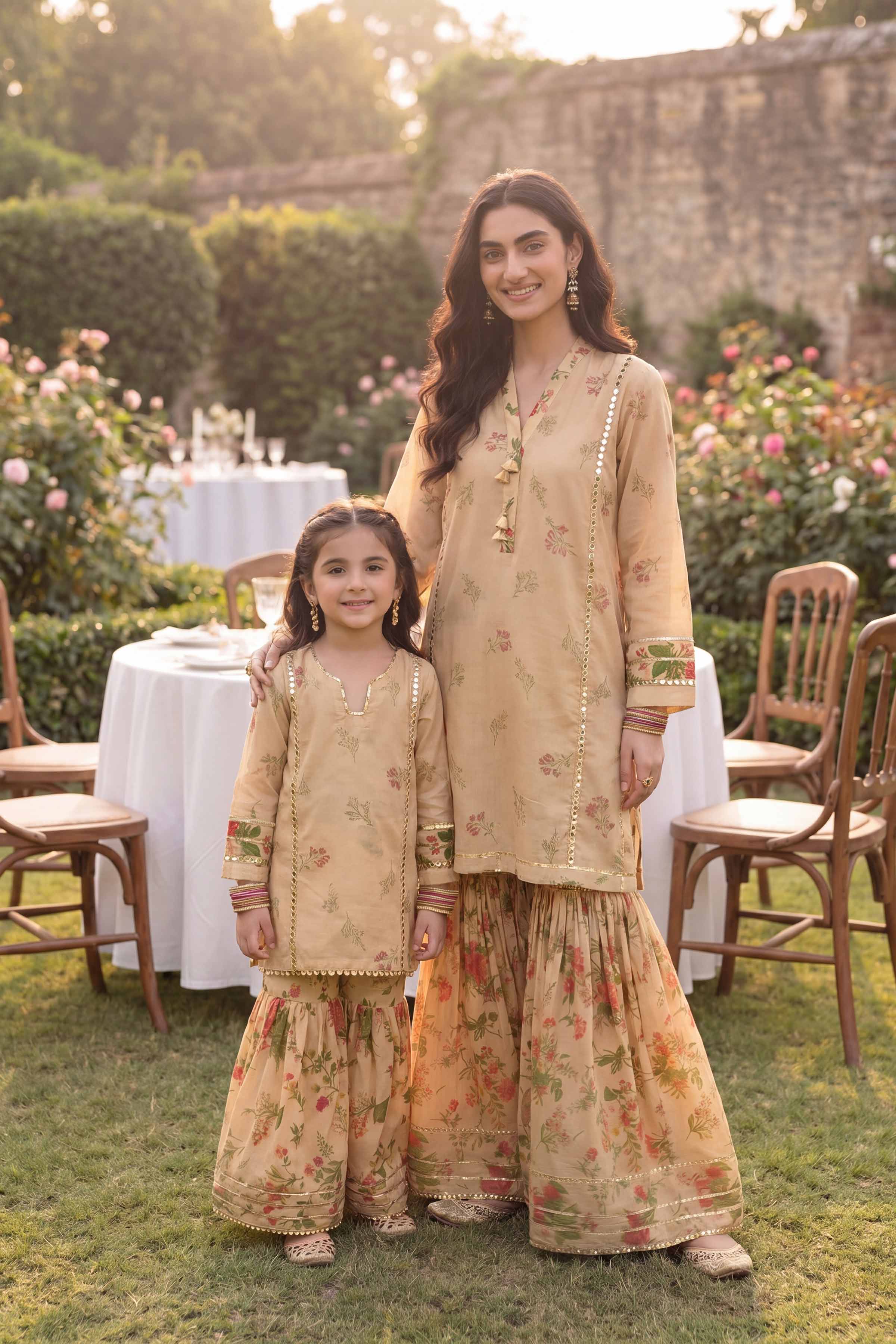2 Piece - Printed Suit - PMD26-09 D