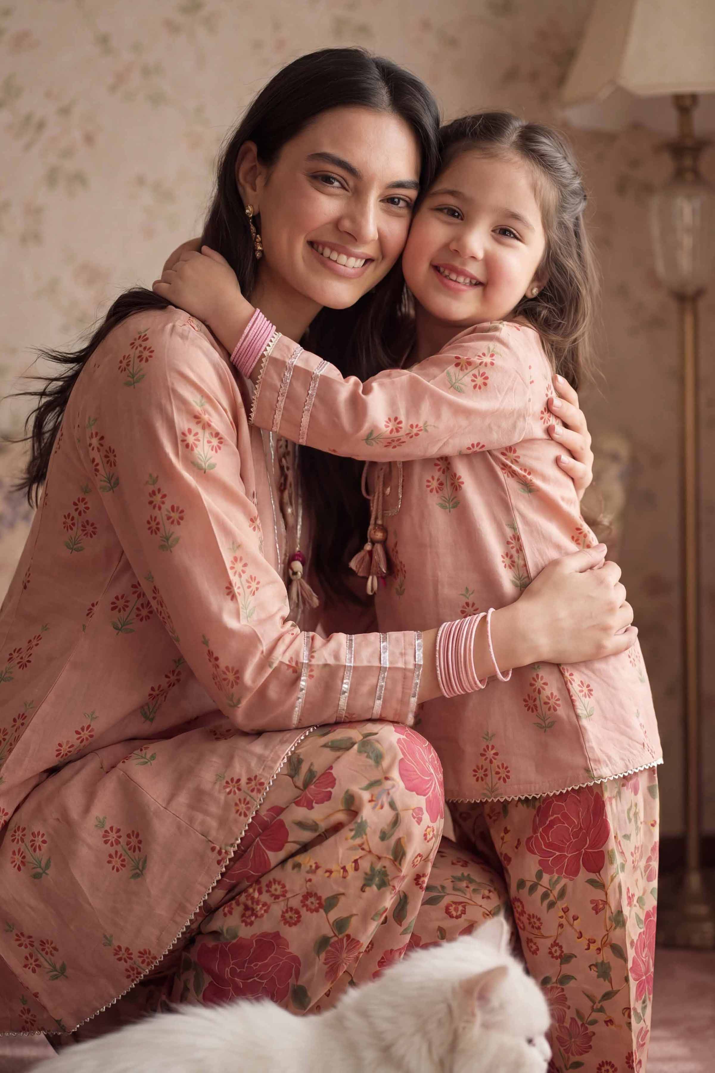 Nishat UK - Pink Printed Lawn 2 Piece ready to wear Dress