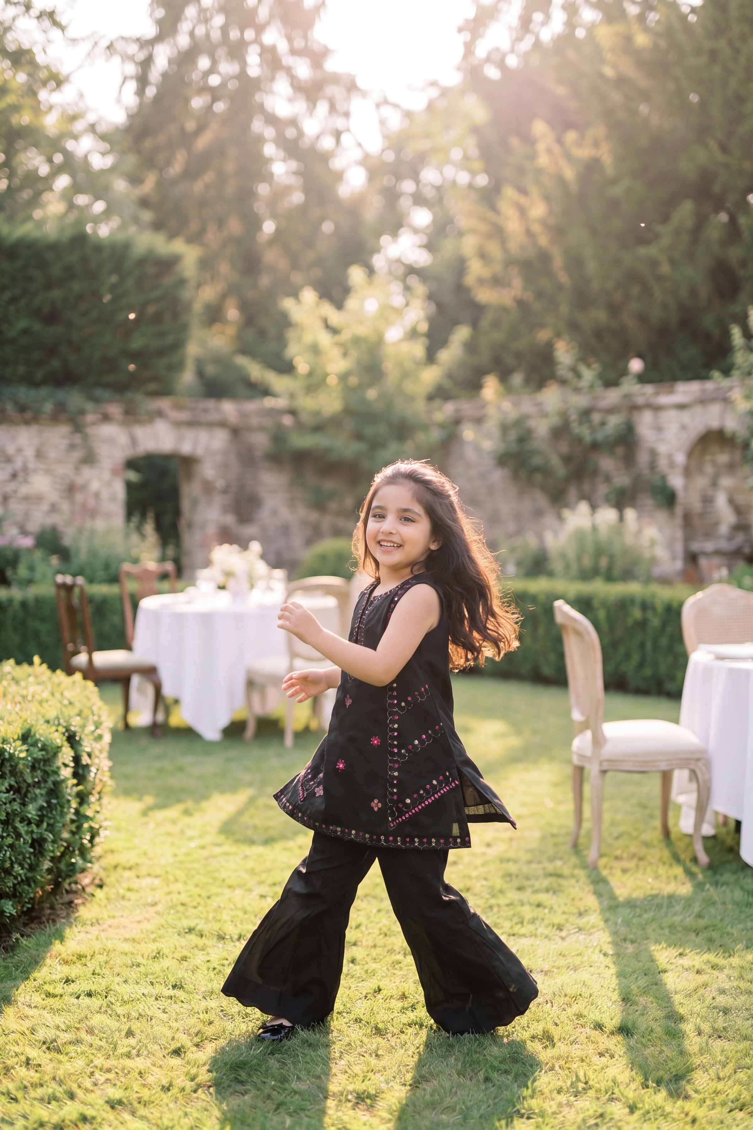 Nishat UK - Black Embroidered Cotton 2 Pieces Ready To Wear Dress