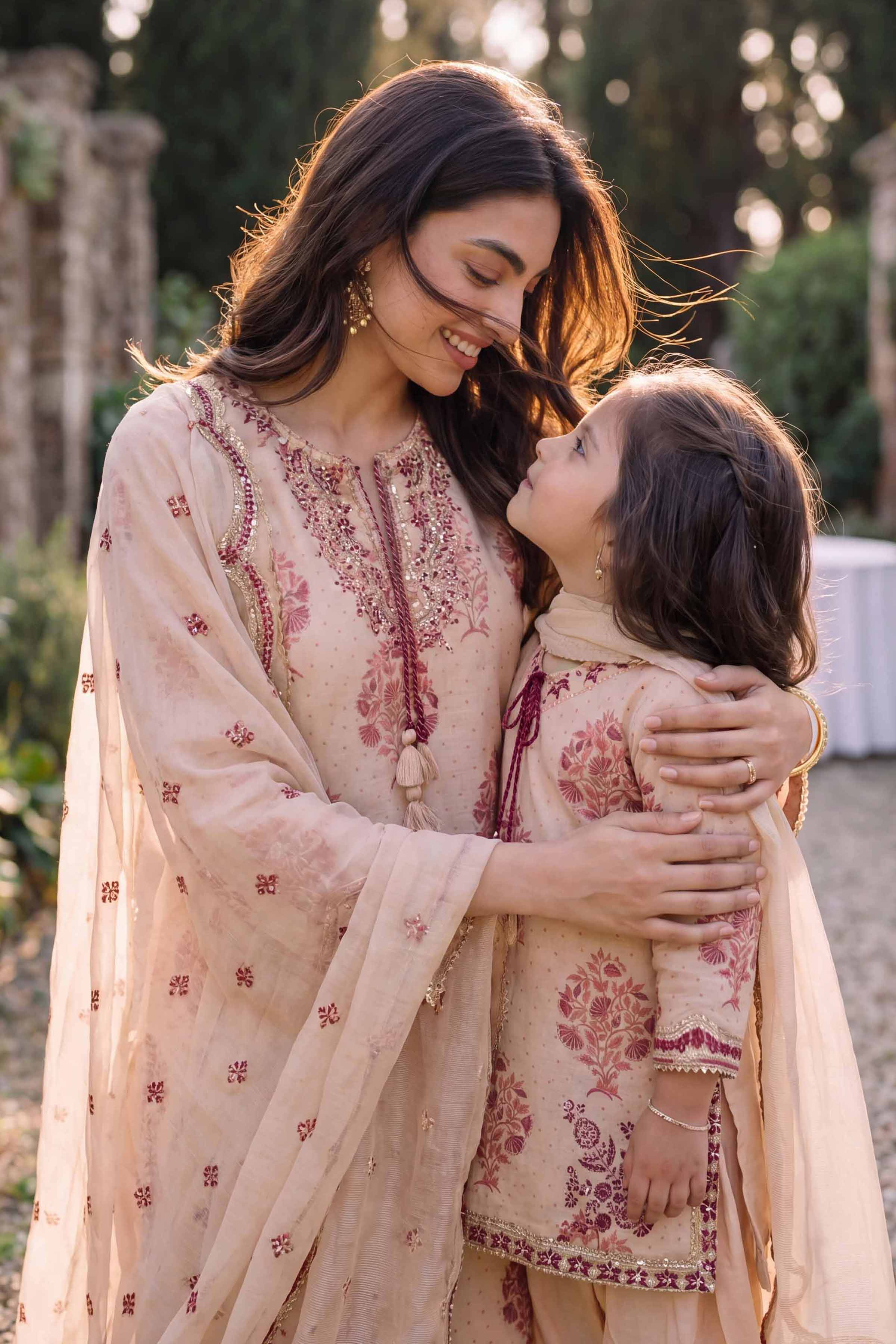 Nishat UK - Beige Embroidered Lawn 3 Pieces Ready To Wear Suit