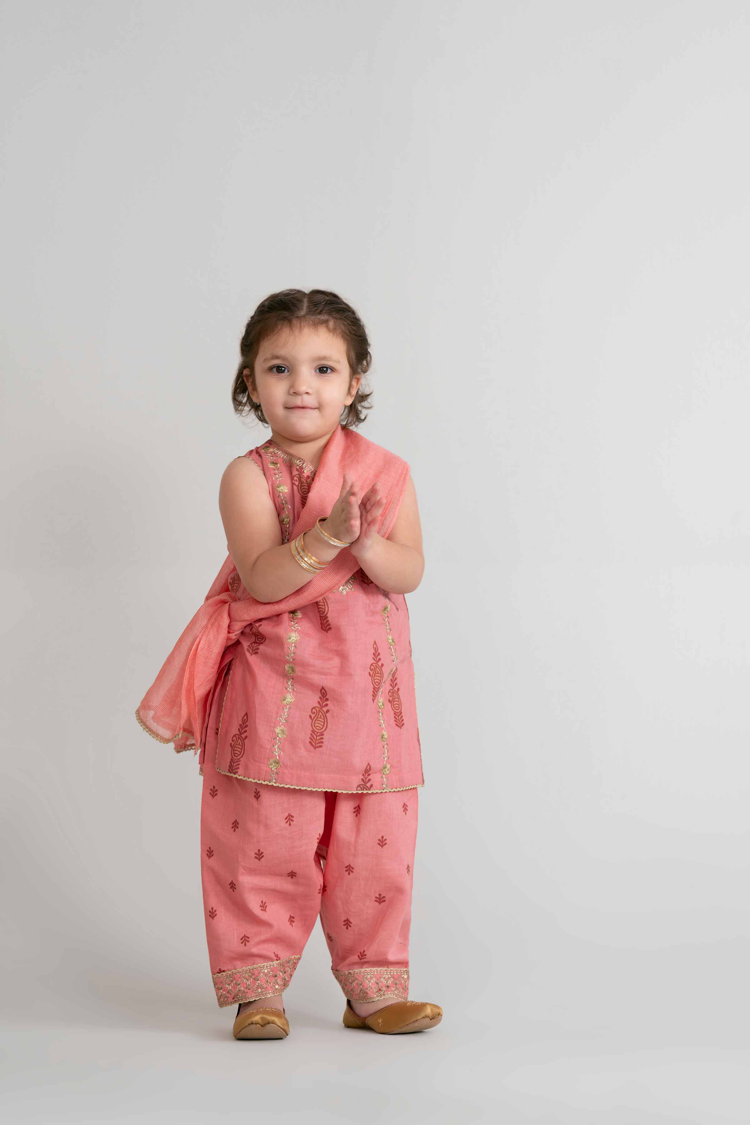 NishatUK - Pink Embroidered Lawn 3-piece ready to wear Suit