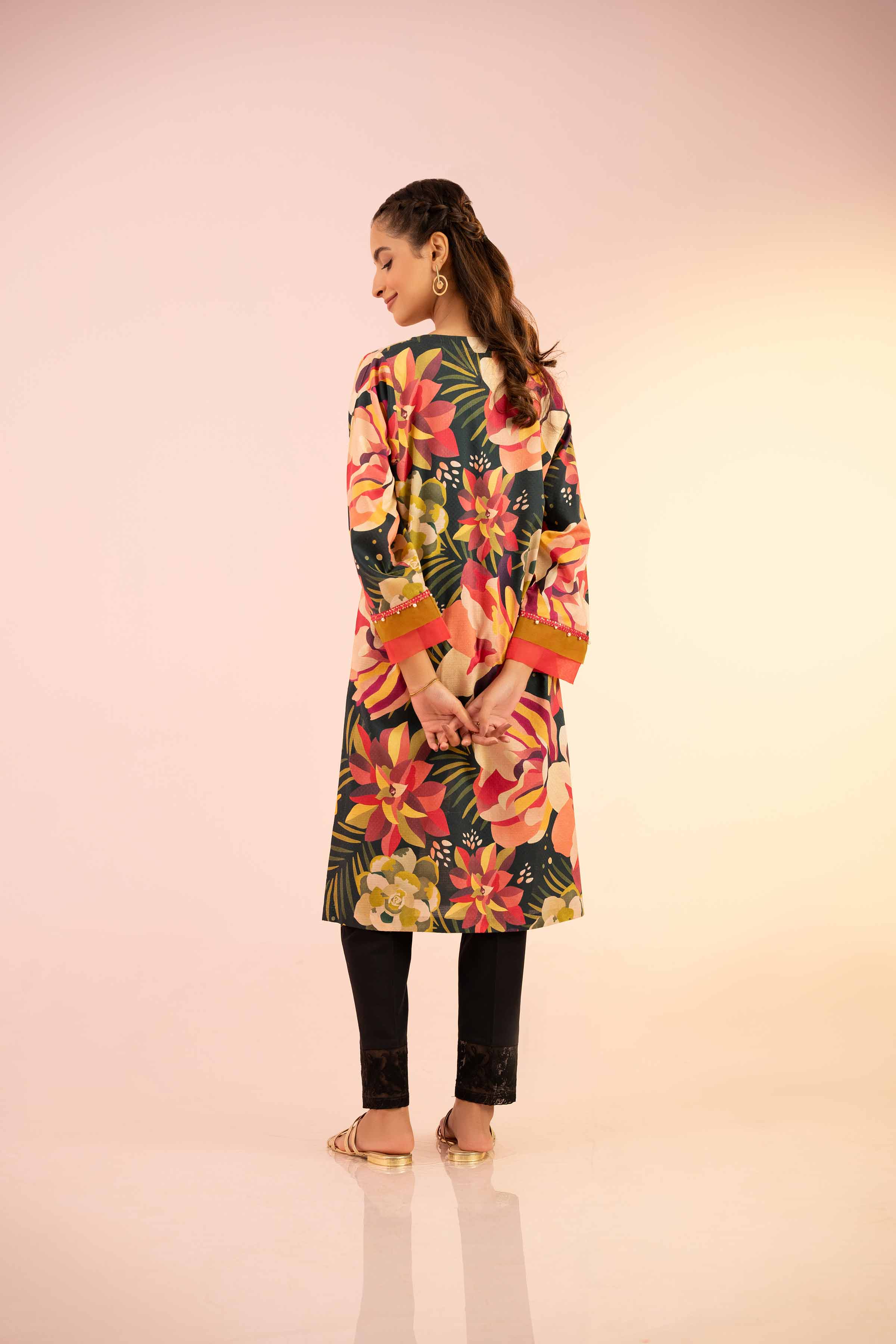 NishatUK - Pink Printed Lawn 1-piece ready to wear Shirt