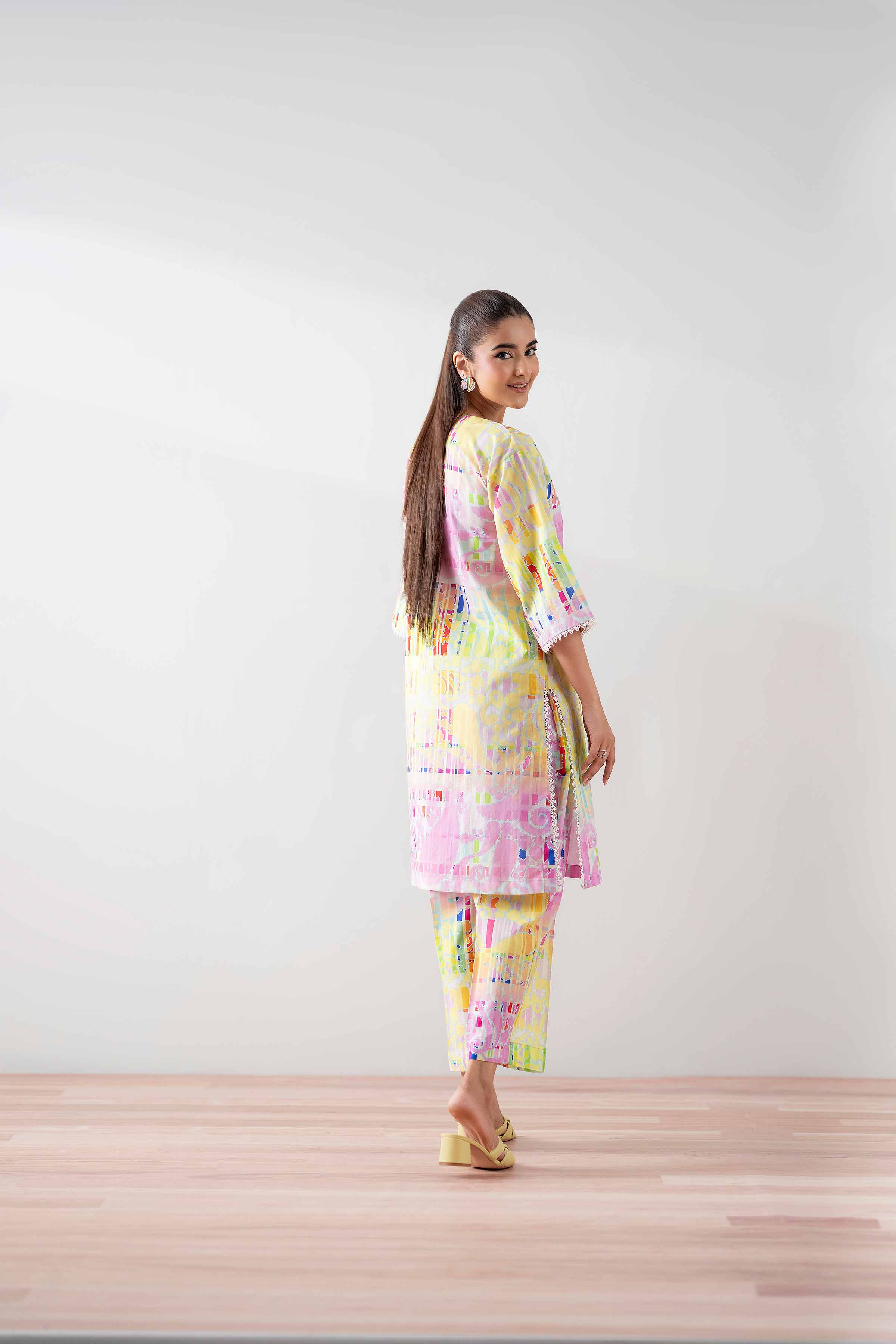 NishatUK - Multi Printed Cambric 2-piece ready to wear Dress