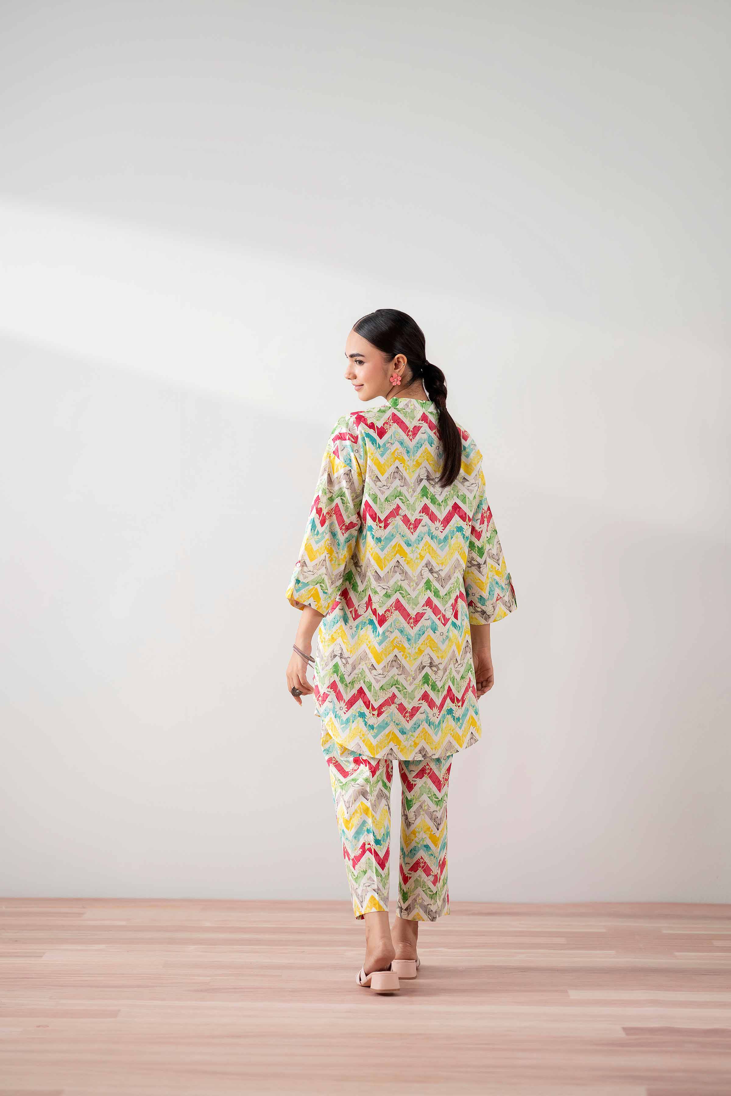 NishatUK - Multi Printed Cambric 2-piece ready to wear Dress